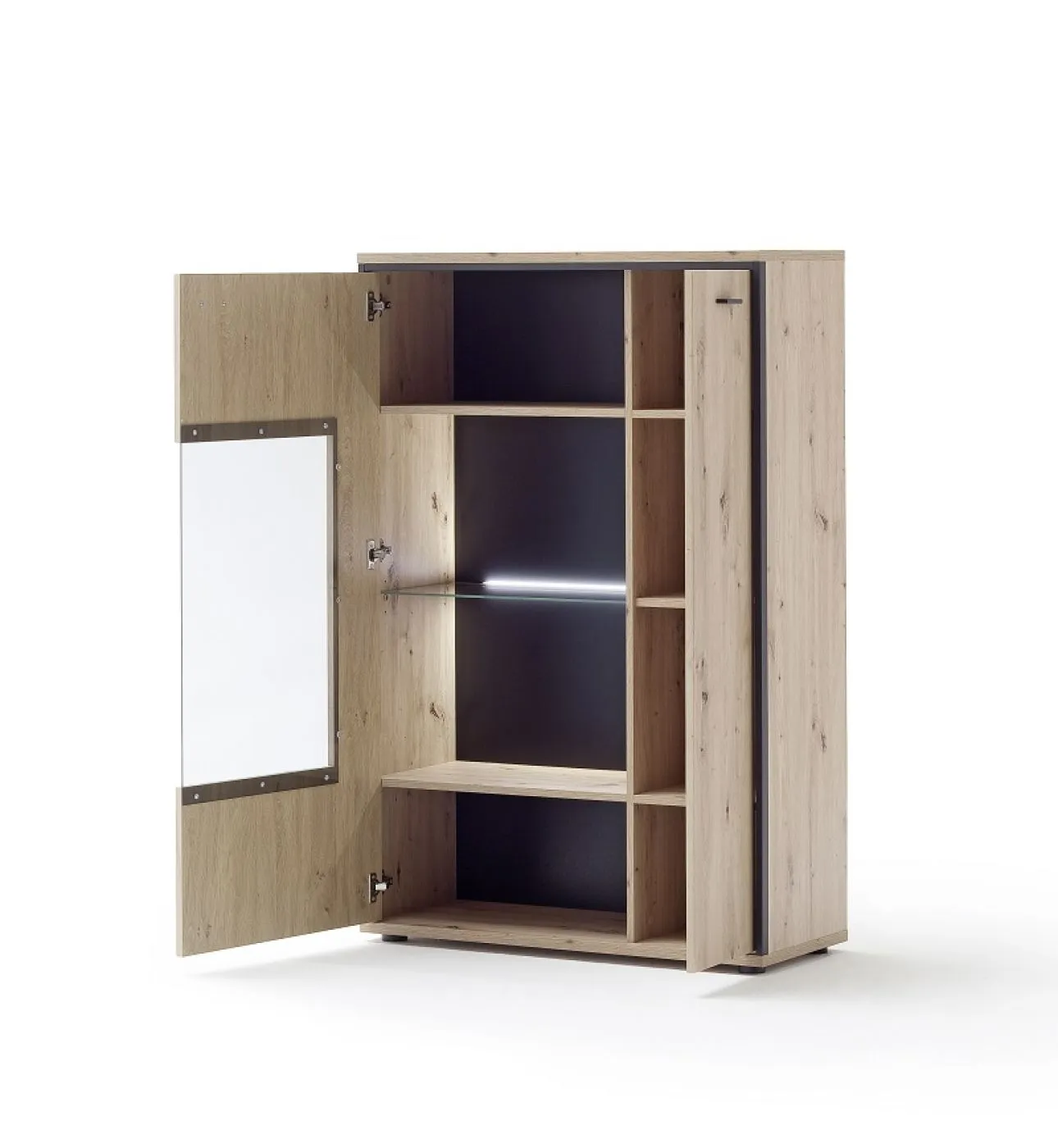 Kombi-Highboard Buenos Aires | Balkeneiche | ohne Beleuchtung