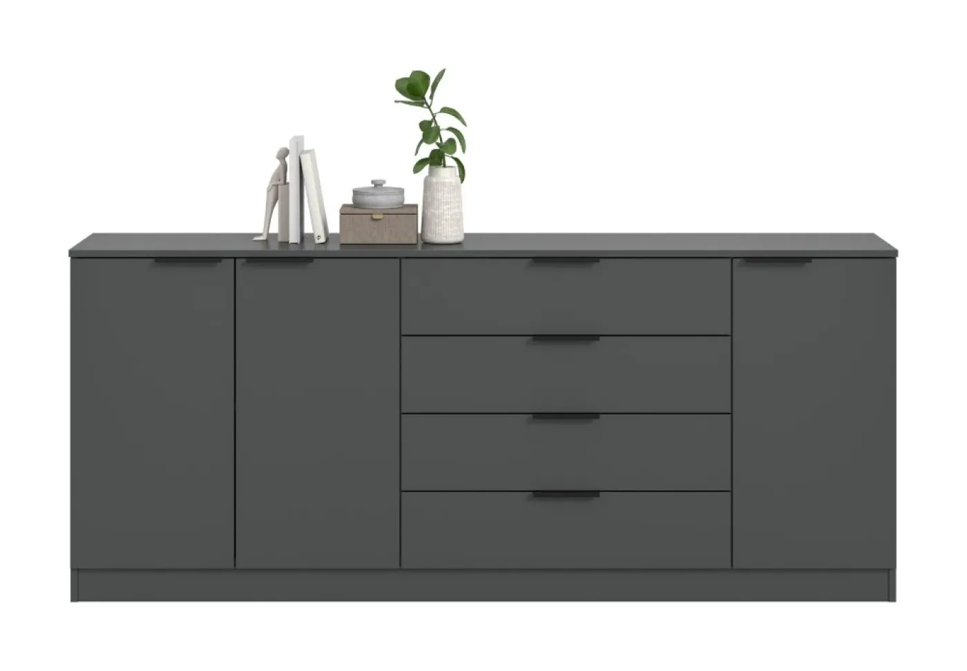Kommode Kopenhagen 3 | mit 4 Schubkästen | anthrazit