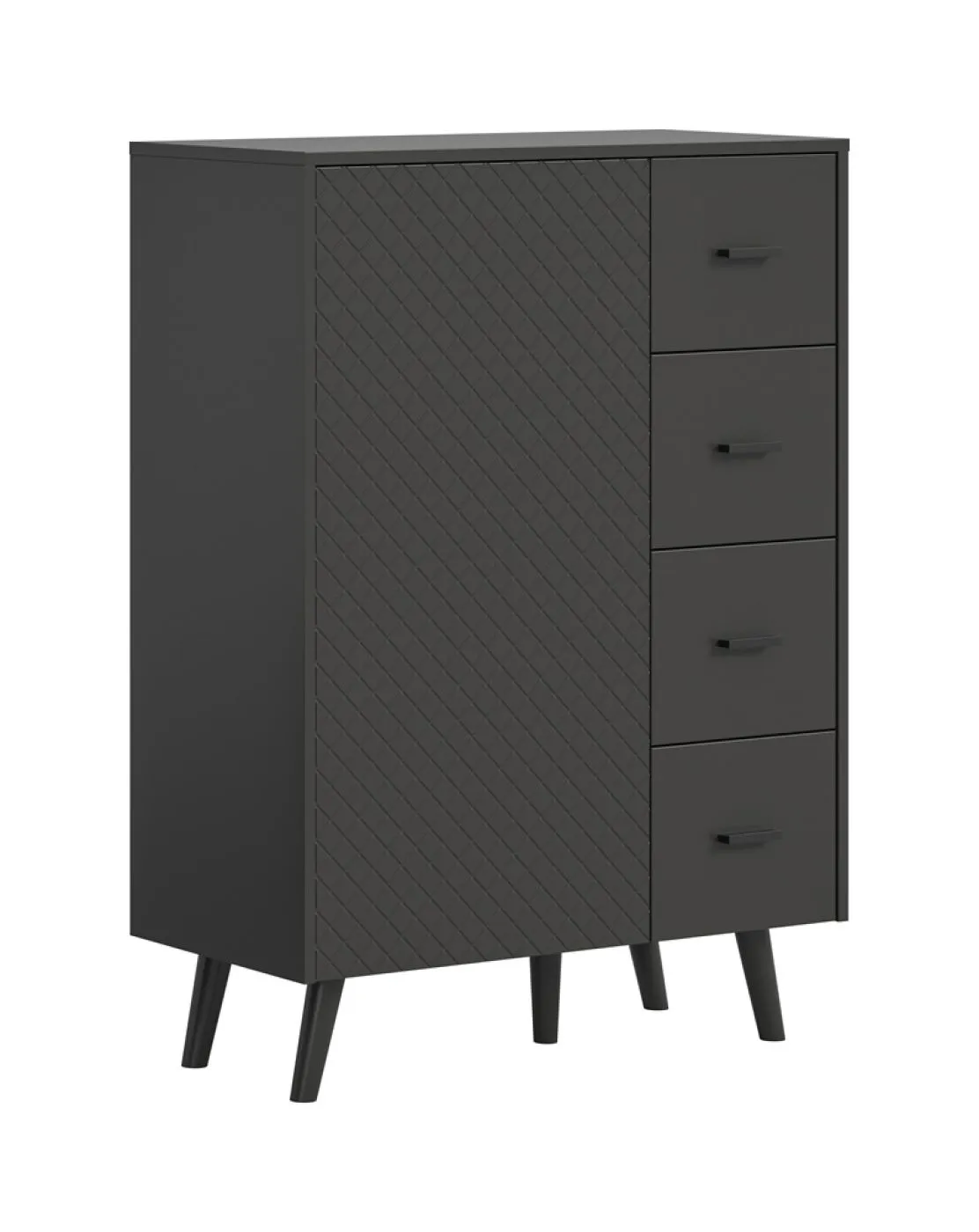 Kommode Linea | mit Schubkästen | grau