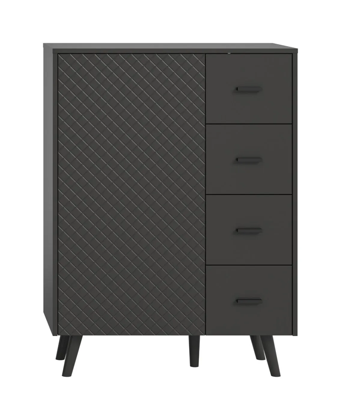 Kommode Linea | mit Schubkästen | grau