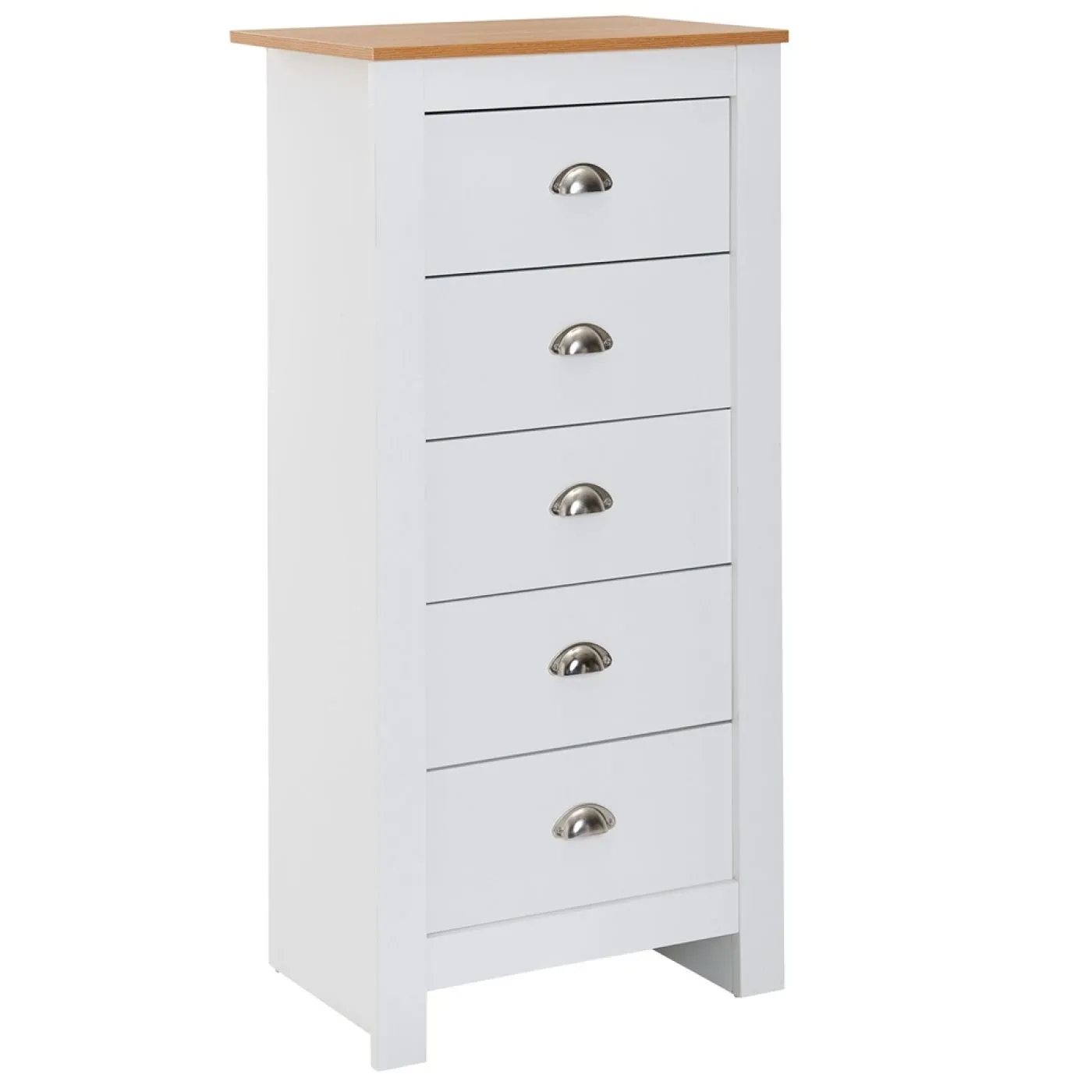 Kommode Sideboard Liam | weiß / braun