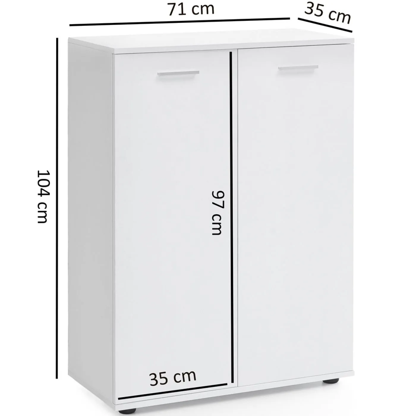 Kommode Sideboard Svenja | weiß