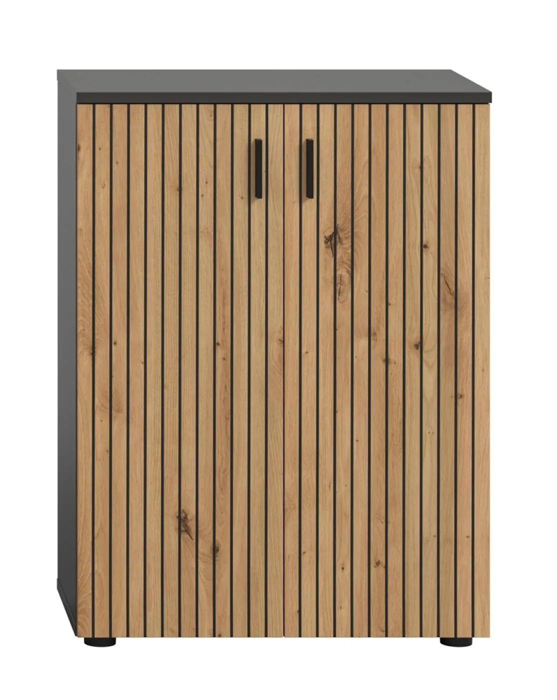Kommode Unterschrank Mone | Basalt grau / Artisan Oak