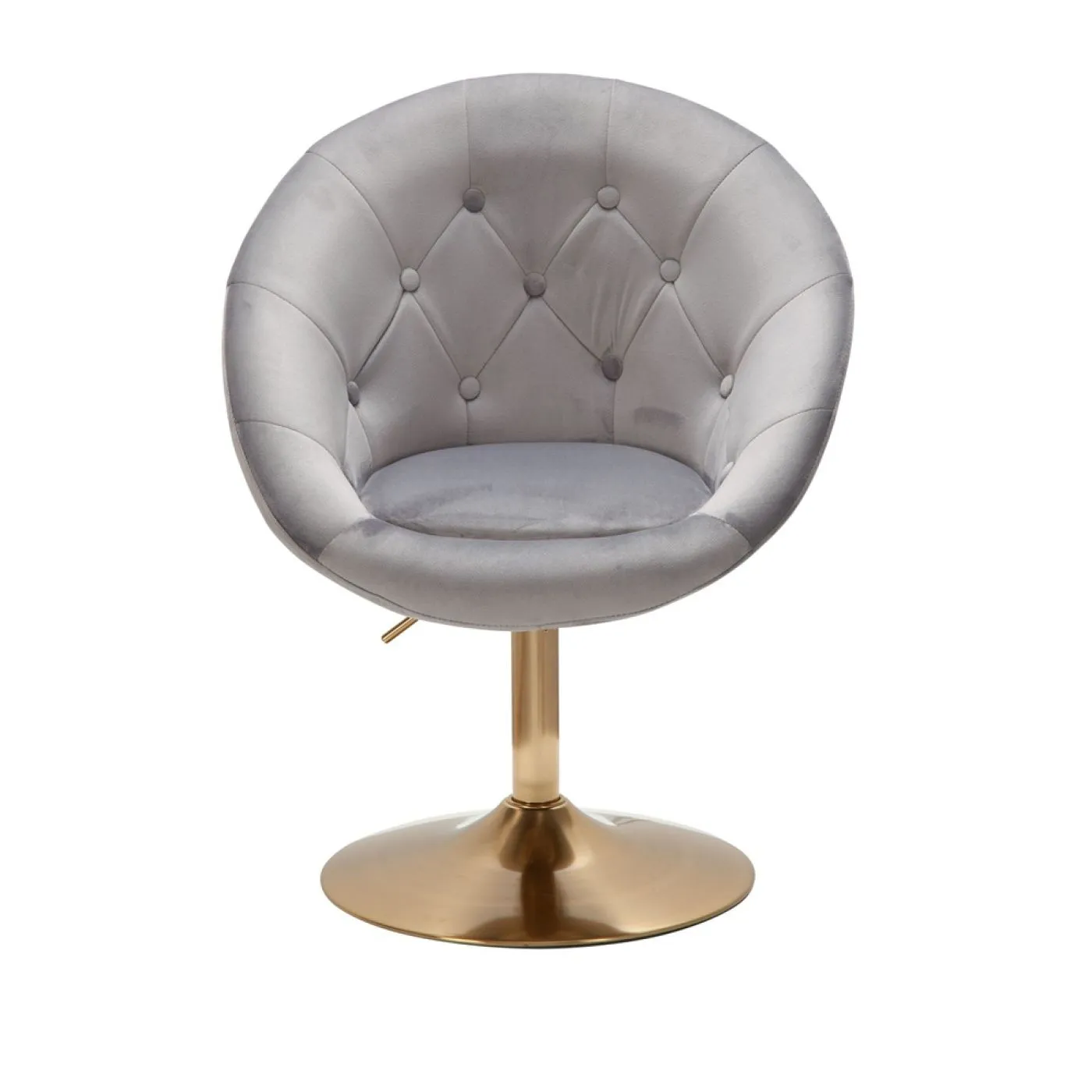 Loungesessel Nobile | samt | drehbar | grau