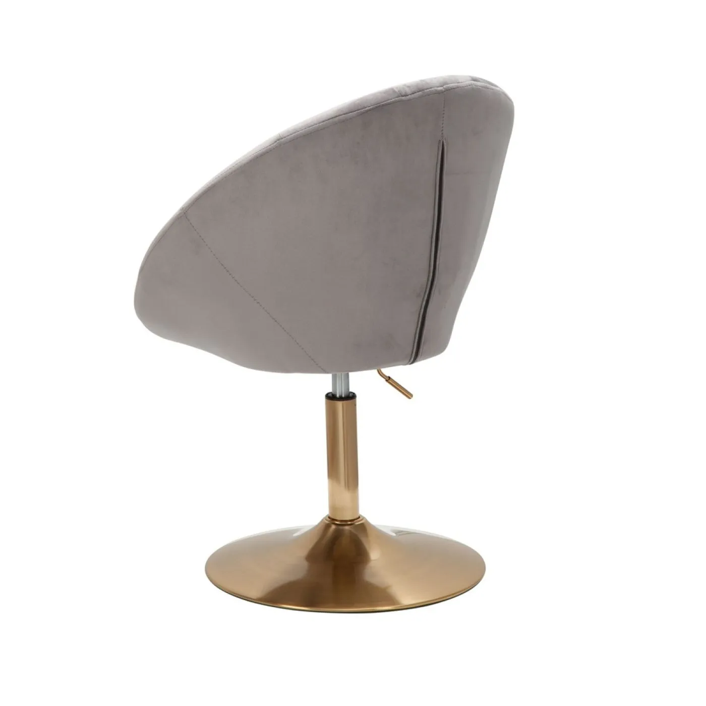 Loungesessel Nobile | samt | drehbar | grau