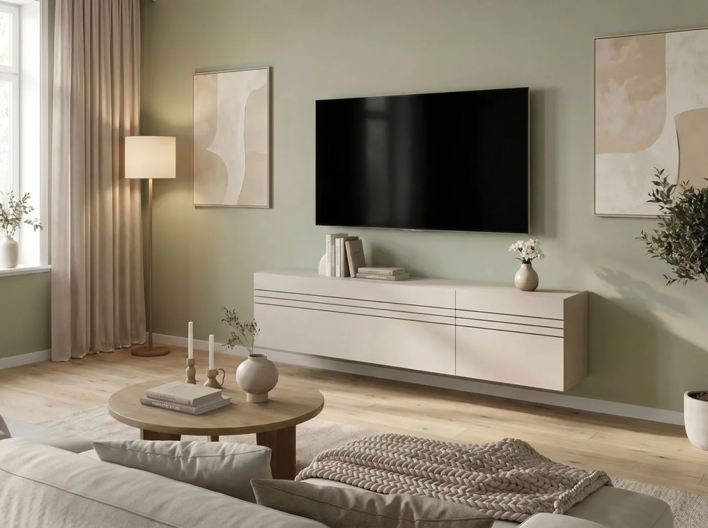 Lowboard TV-Board Beach | Kaschmir