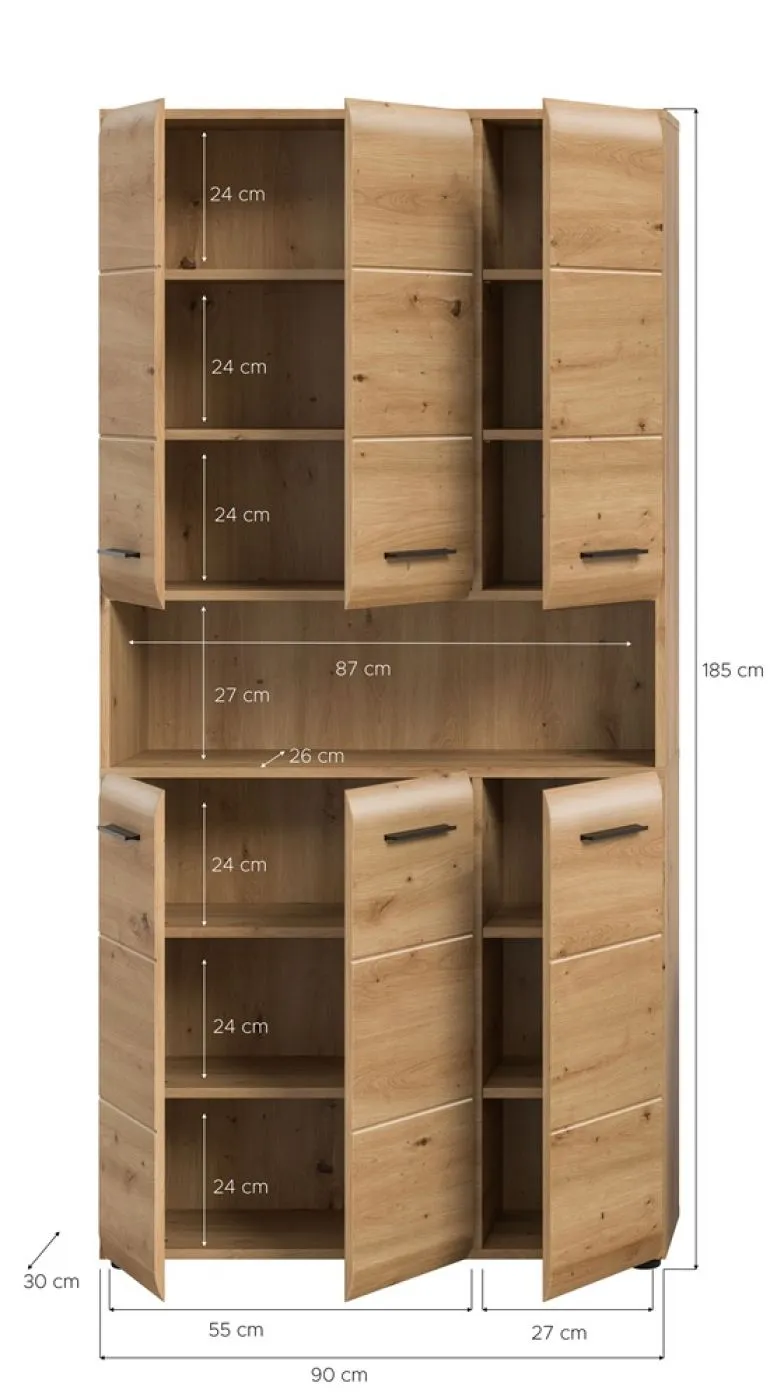 Mehrzweckschrank Bad Ice | Artisan Oak