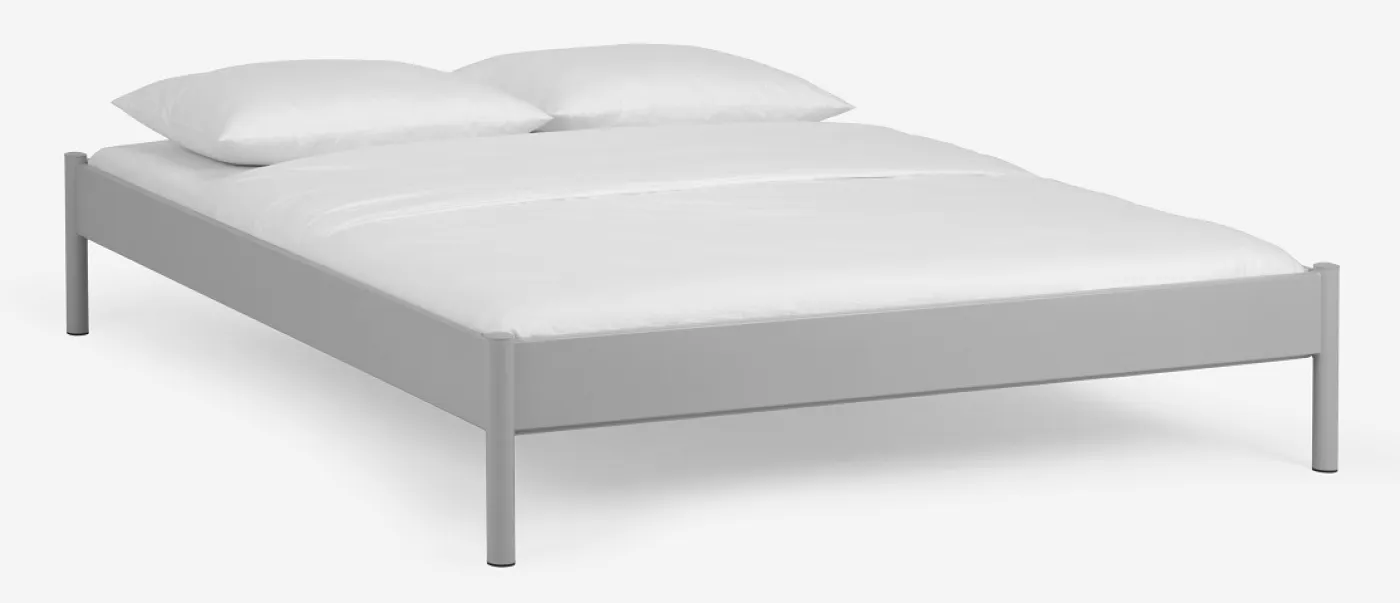 Metallbett Iris 3 | silber Struktur | 100x200