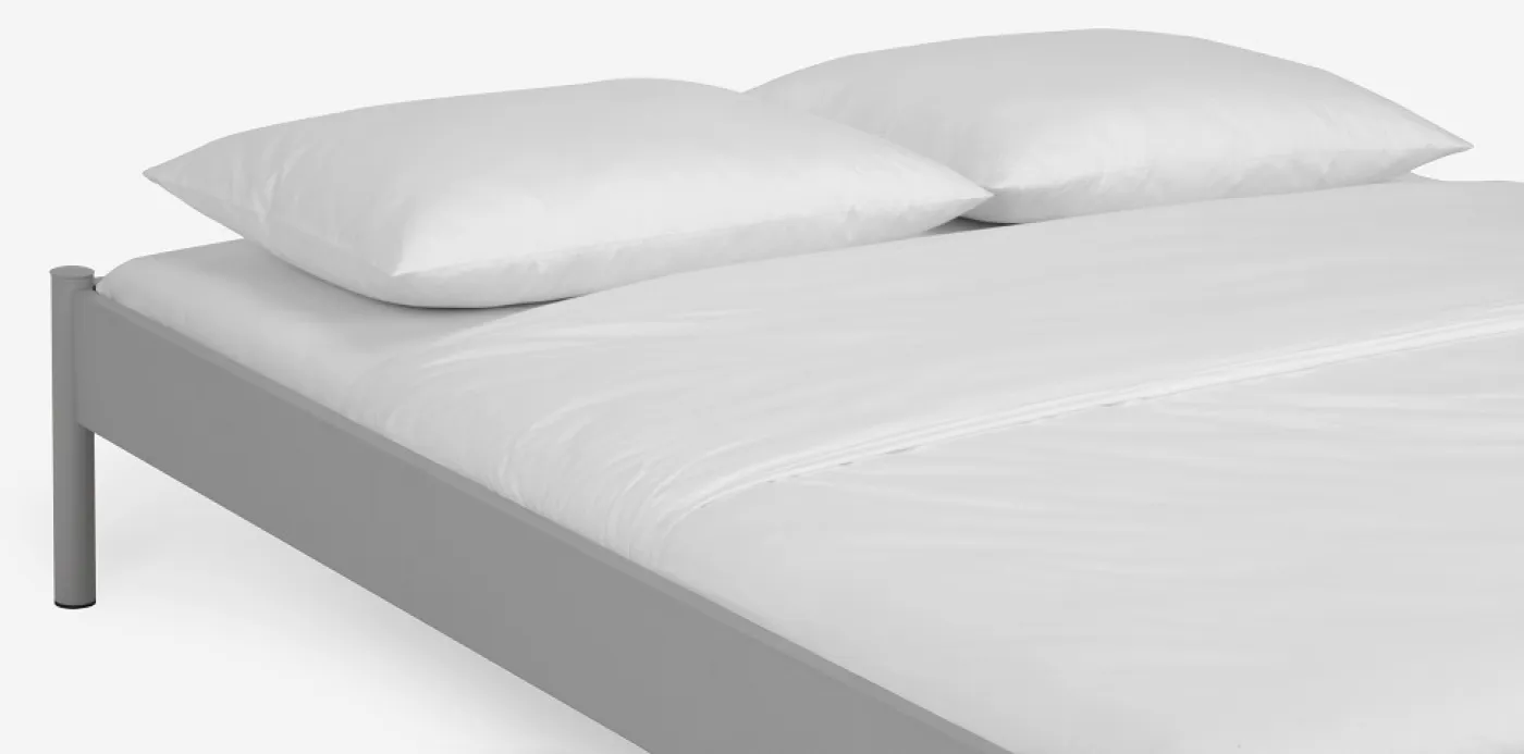 Metallbett Iris 3 | silber Struktur | 120x200