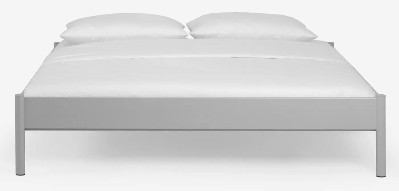 Metallbett Iris 3 | silber Struktur | 160x210