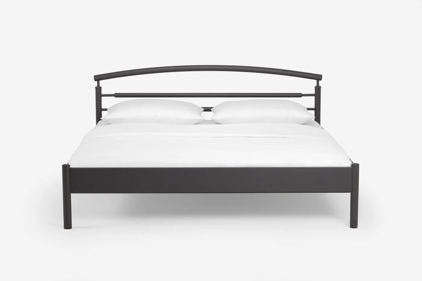 Metallbett Iris | mit Kopfteil | schwarz | 120x210