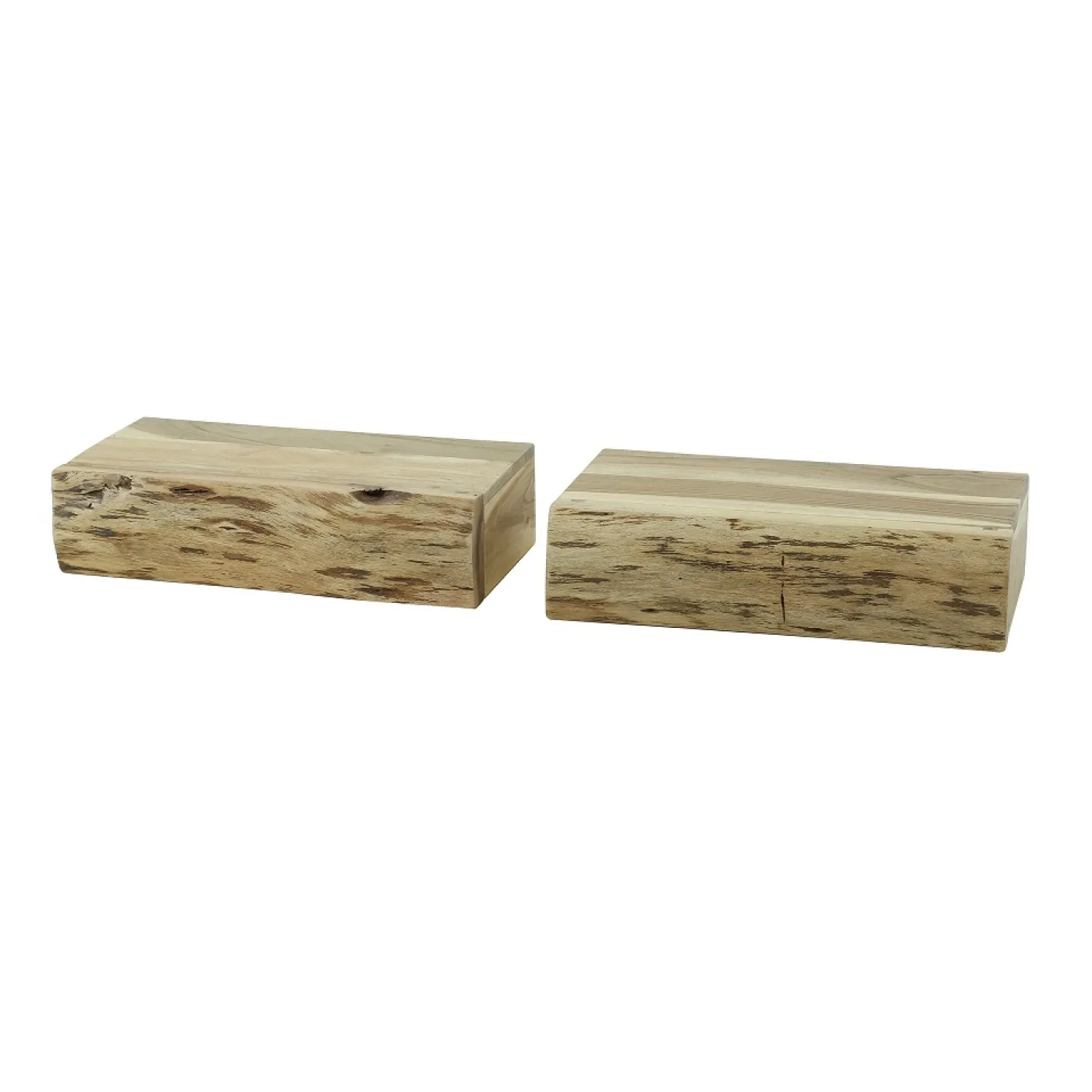 Nachttisch Nivia 2er Set | mit Schubkasten | Akazie massiv | 40x20 cm