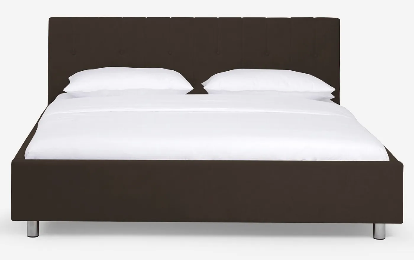 Polsterbett Aster | graubraun | 160x190 | Kopfteil 1