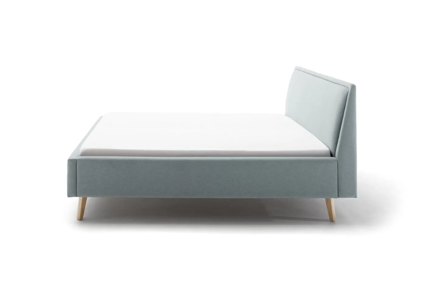 Polsterbett Frieda | eisblau | 140/160/180 x 200 cm | verschiedene Größen
