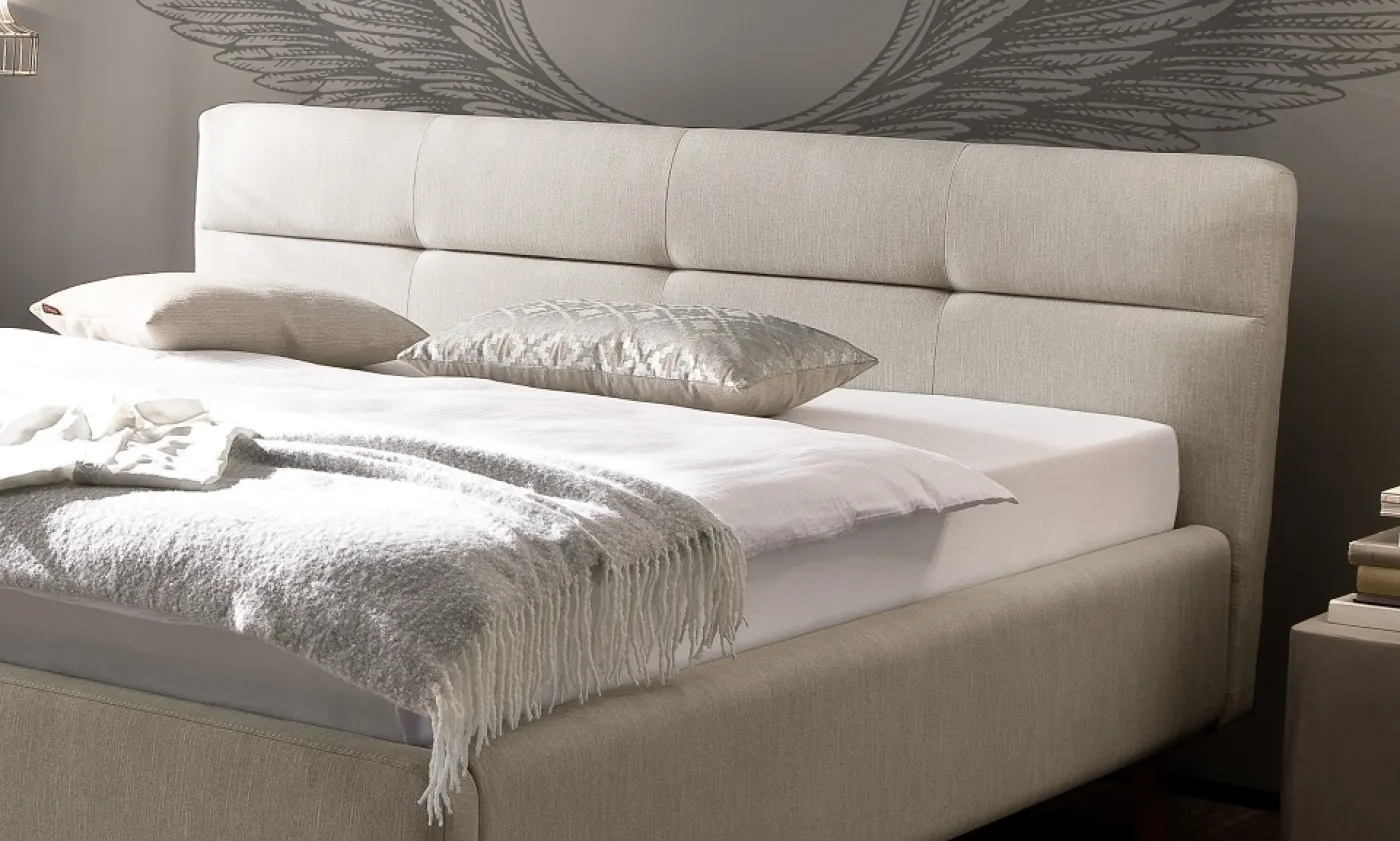 Polsterbett Lotte inkl. Bettkasten | beige | 140/160/180 x 200 cm | verschiedene Größen