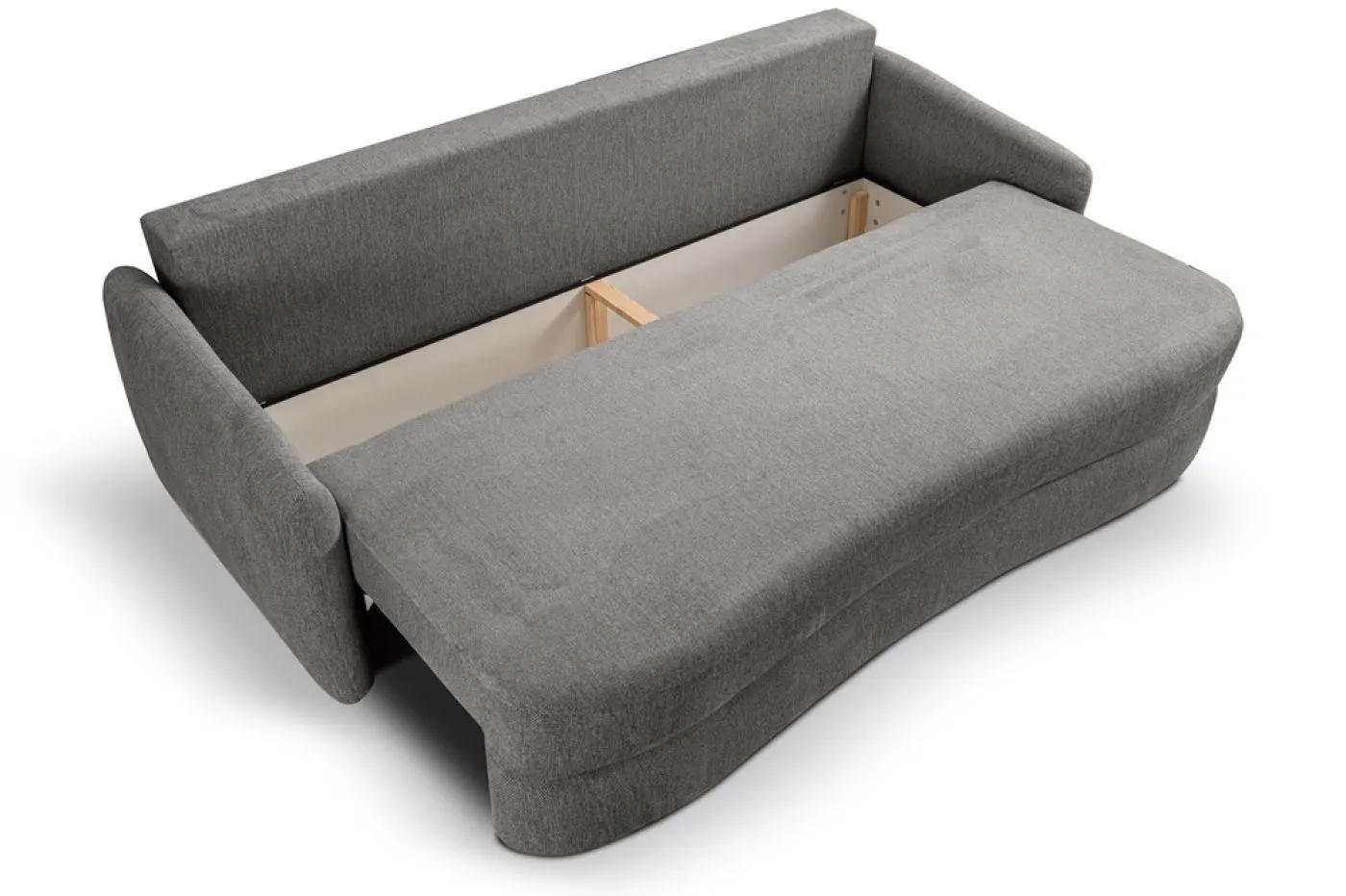 Schlafsofa Diana 3-Sitzer | 231cm | Strukturstoff | grau