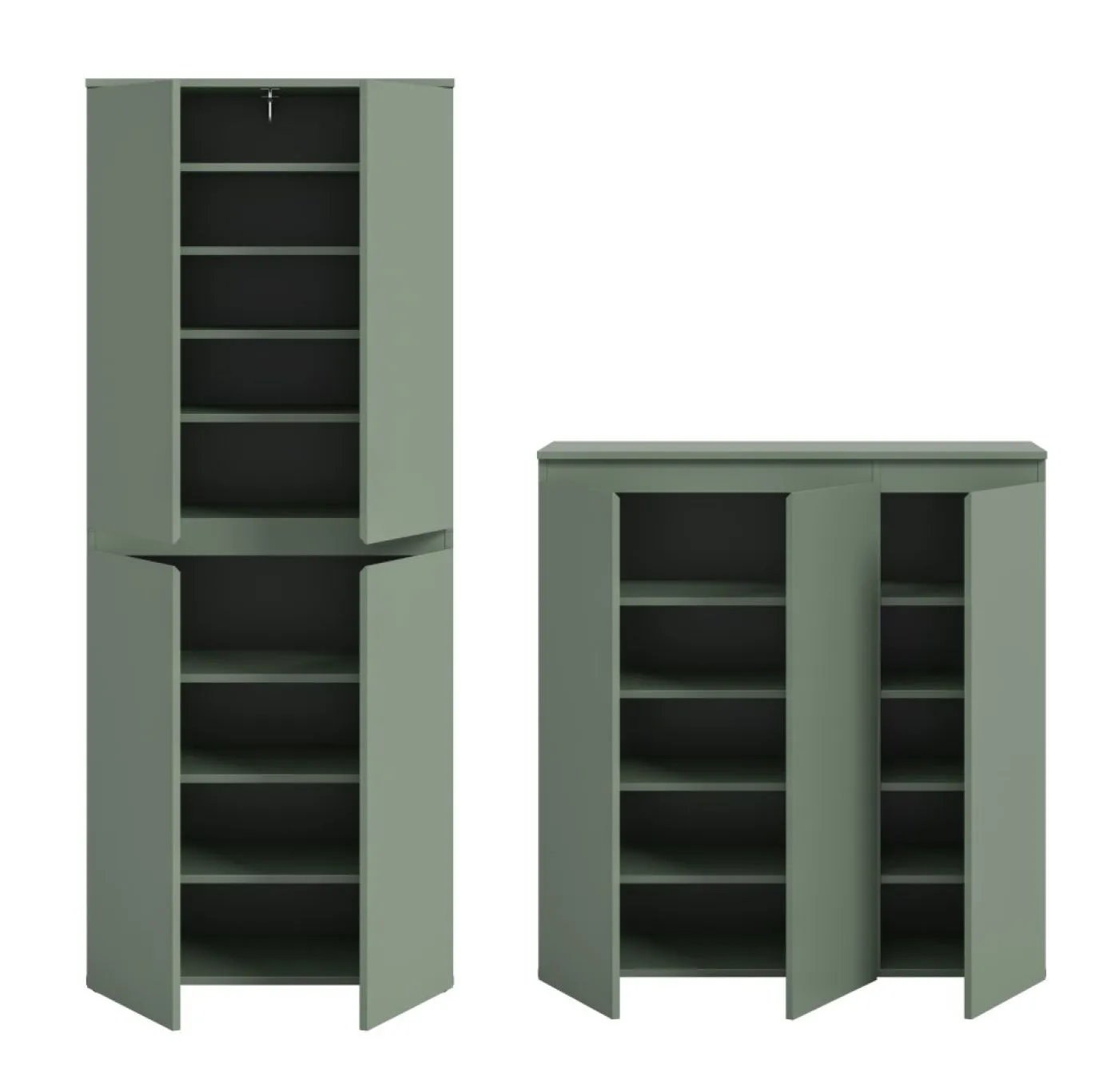 Schrankkombination Scarpa | 2-teilig | Smoke green