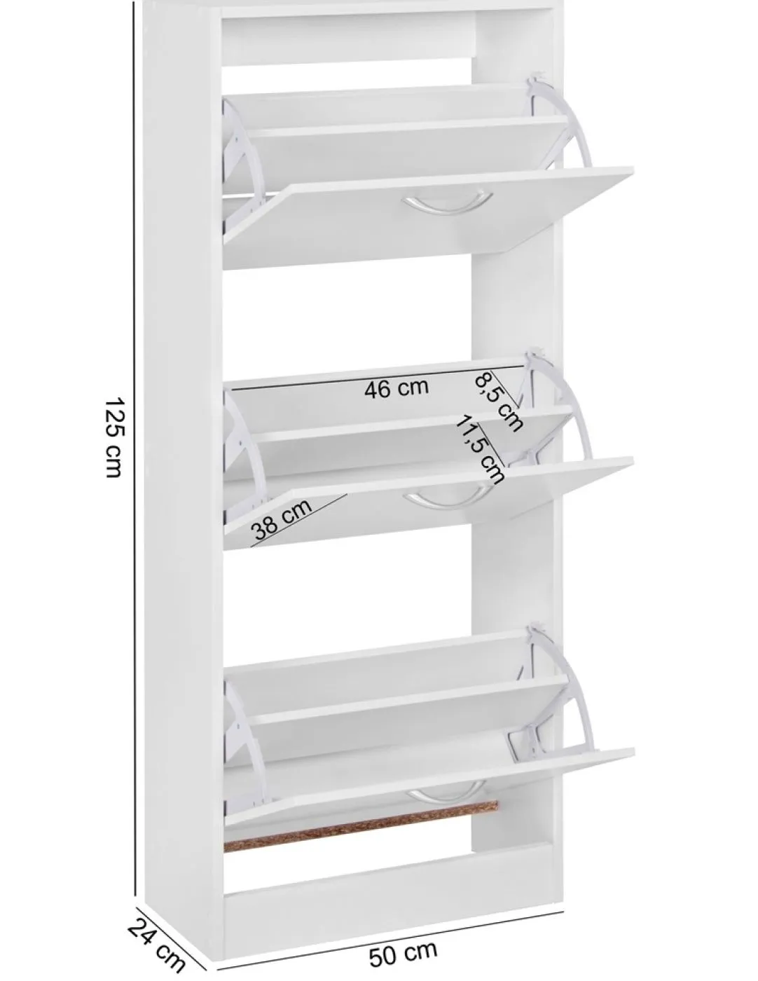 Schuhbank Schuhschrank Addison | mit Klappe | weiß