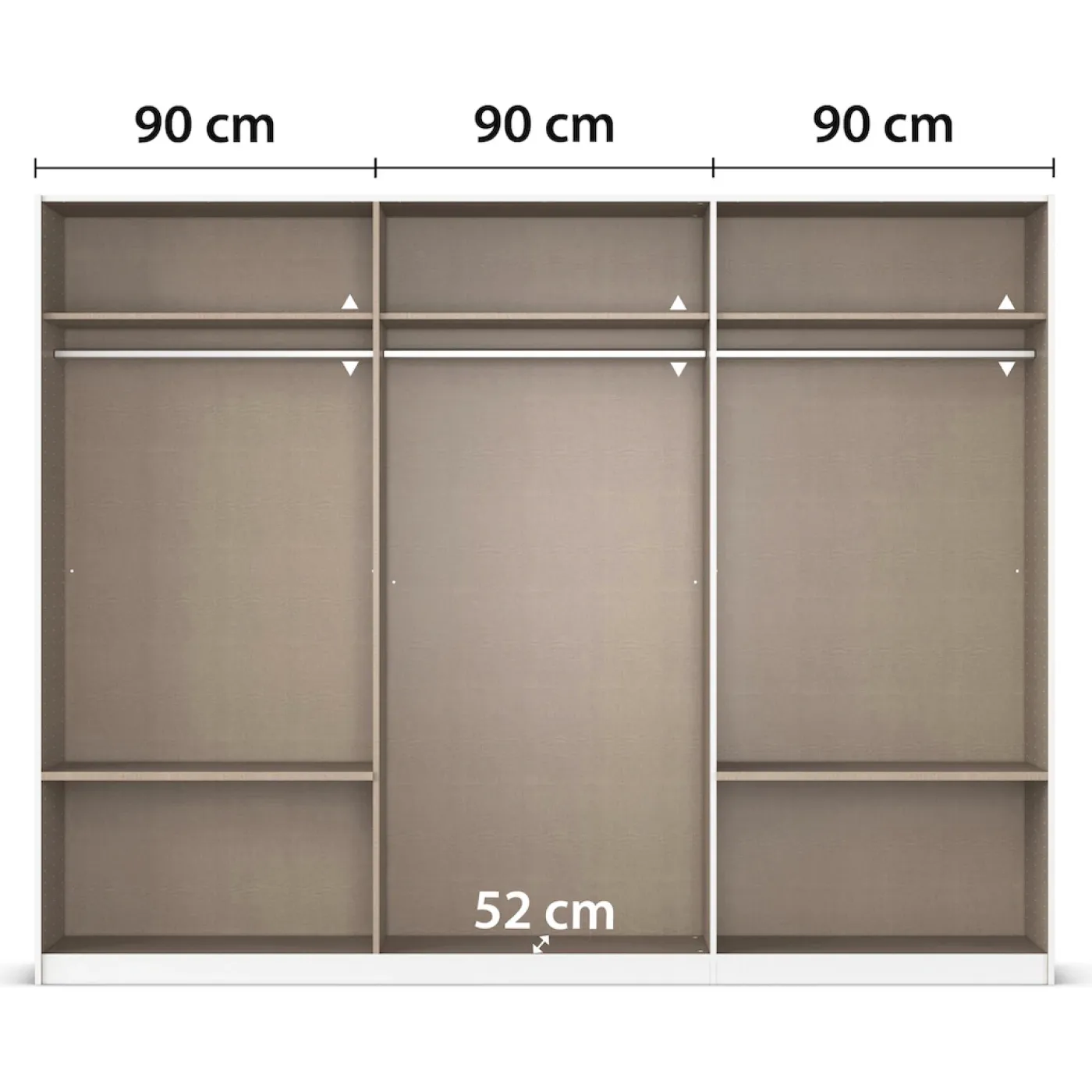 Schwebetürenschrank Elara mit Glas | grau metallic / basalt grau | verschiedene Größe