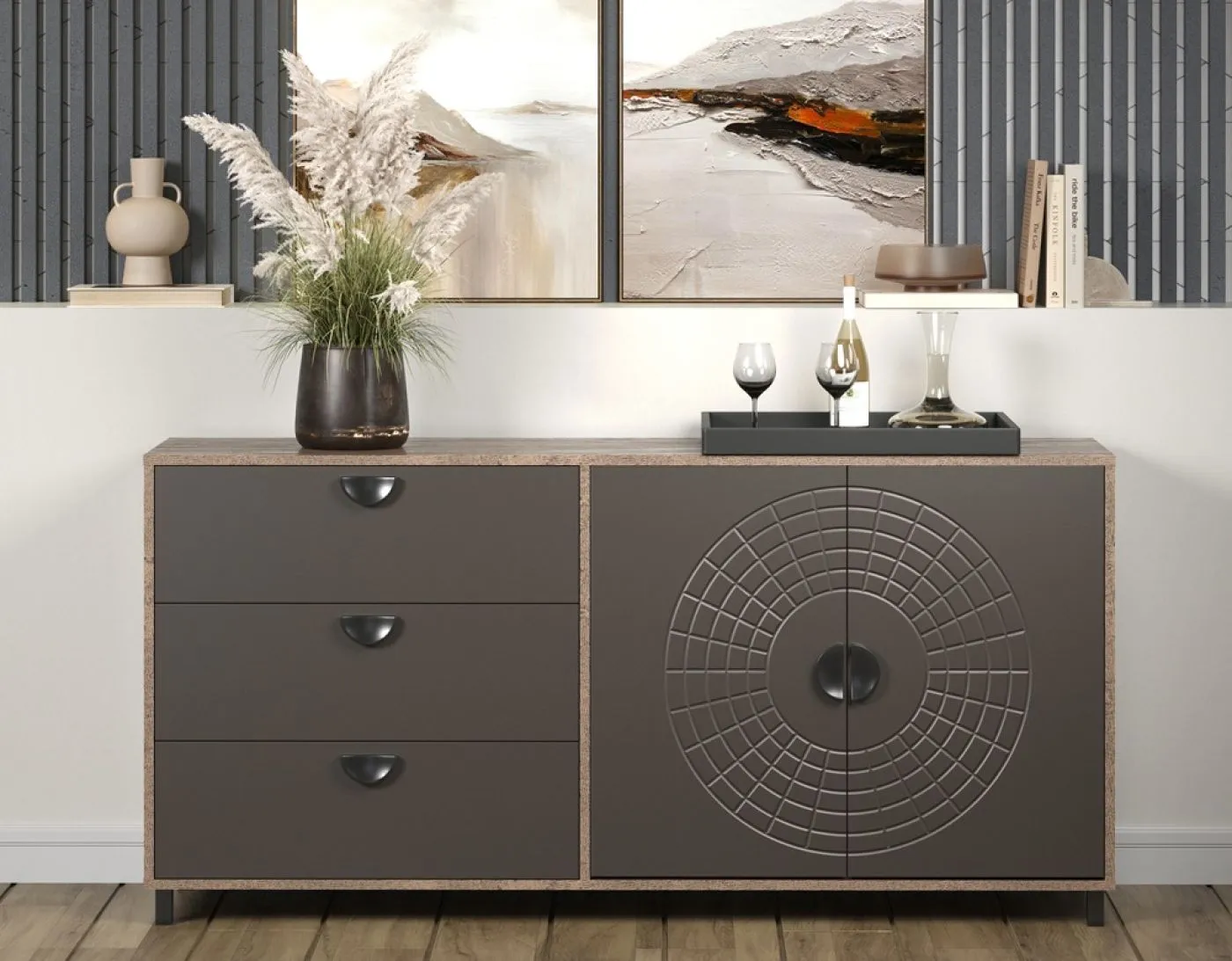 Sideboard Fusion | Rostoptik Rusty Flow / Perlbronze