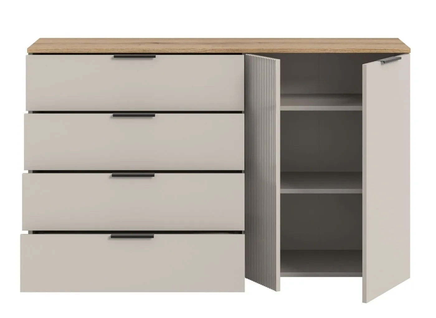Sideboard Kommode Slide 1 | Kaschmir / Evoke Oak