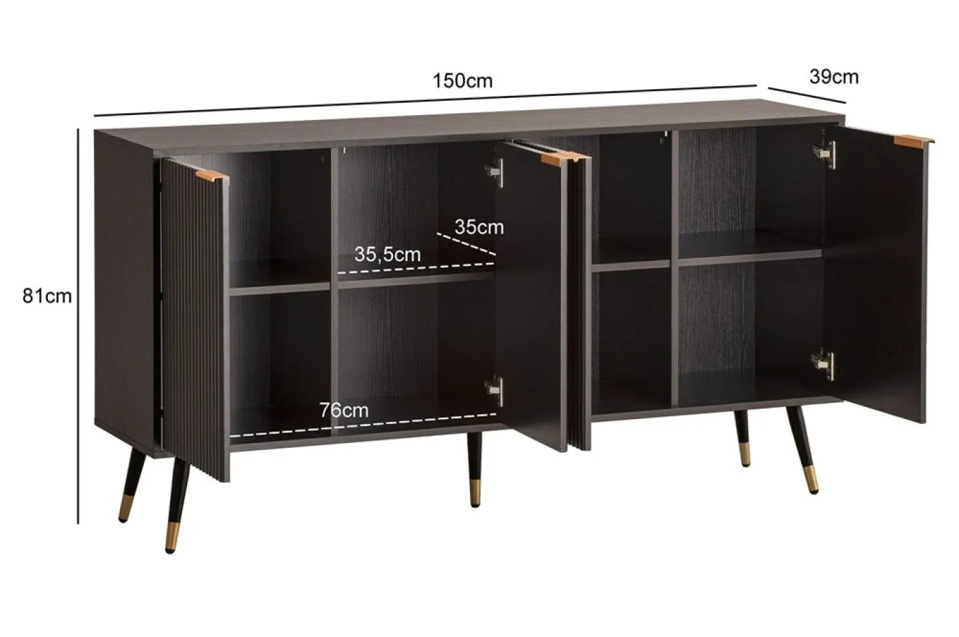 Sideboard Modi | schwarz