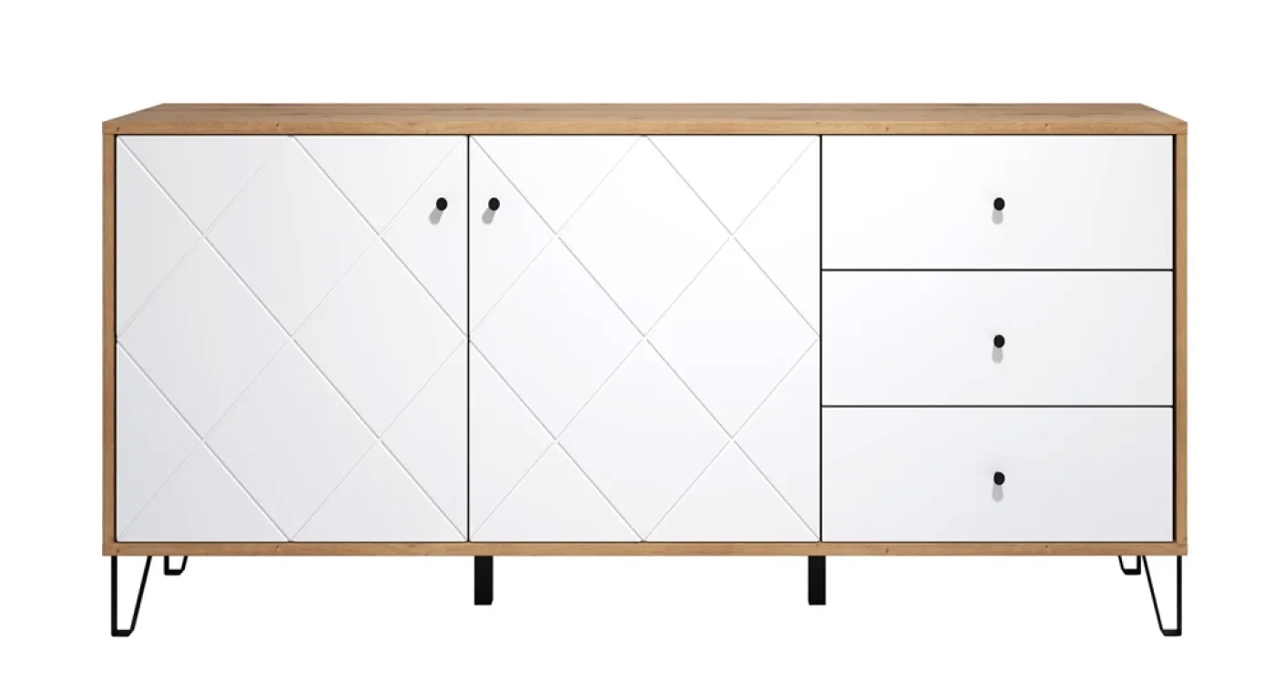 Sideboard Touch groß | Artisan Eiche / weiß