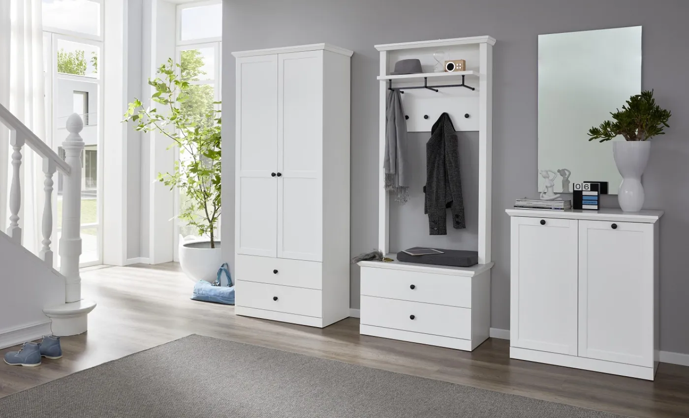 Sitzbank Baxter | Landhausstil | weiß ohne Sitzkissen