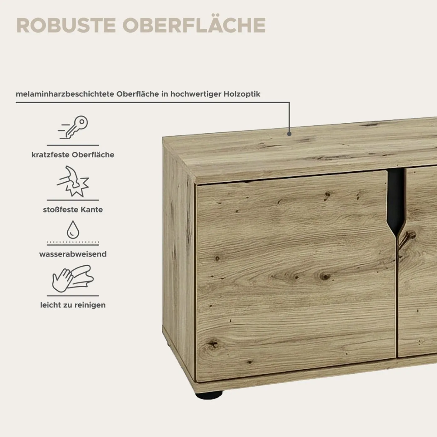 Sitzbank Keno | Artisan Eiche mit SItzkissen