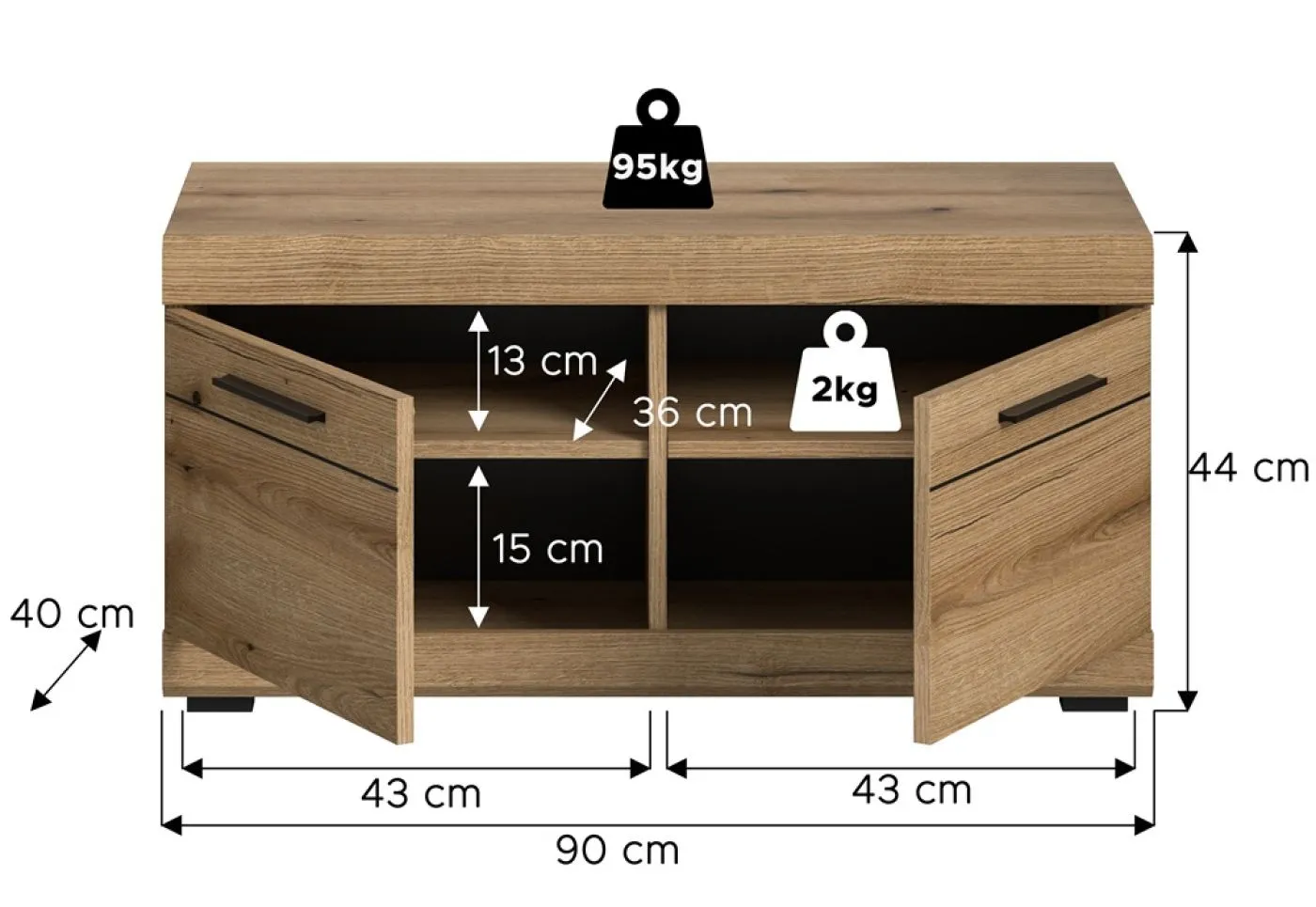 Sitzbank Scout | Evoke Oak | mit Sitzkissen