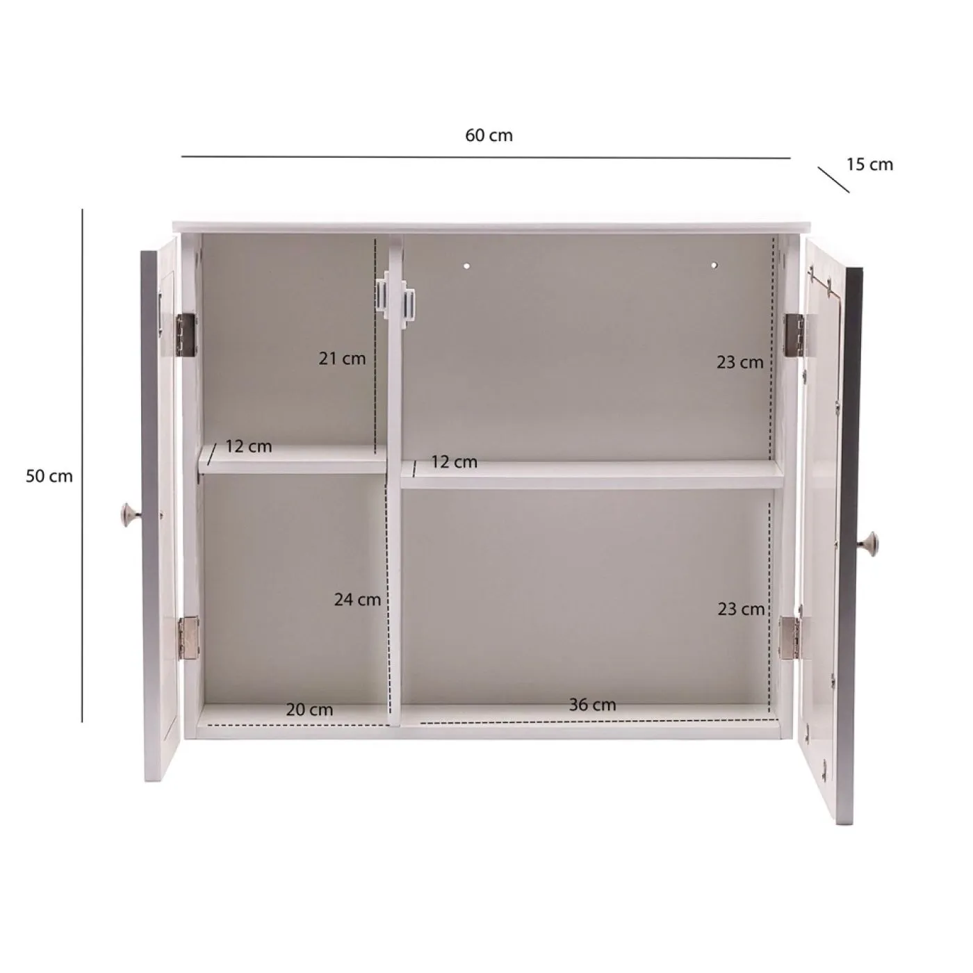 Spiegelschrank Hängeschrank Zisan | weiß