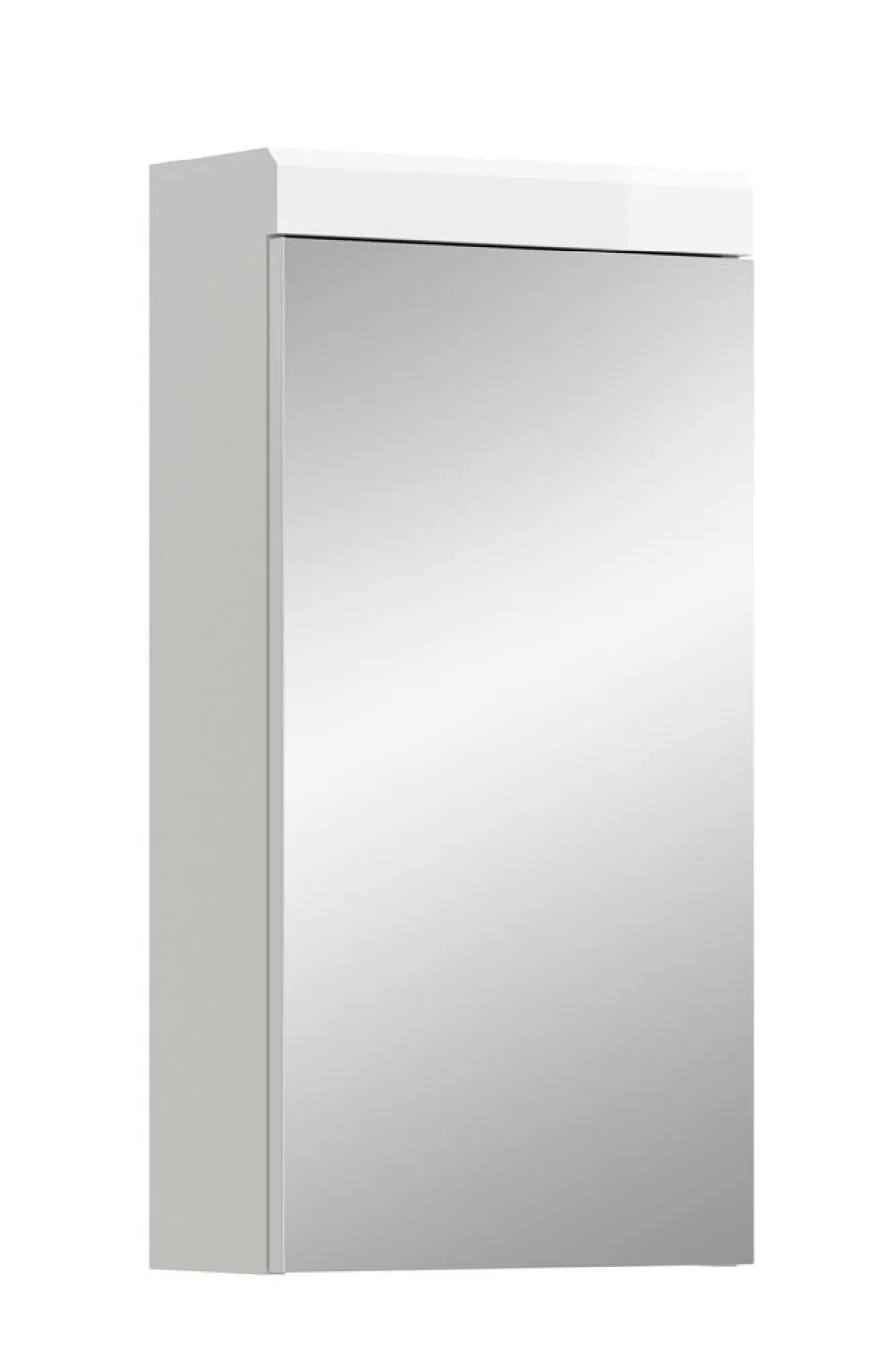 Spiegelschrank Scout | weiß Hochglanz / weiß