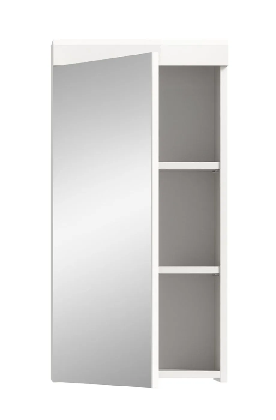 Spiegelschrank Scout | weiß Hochglanz / weiß