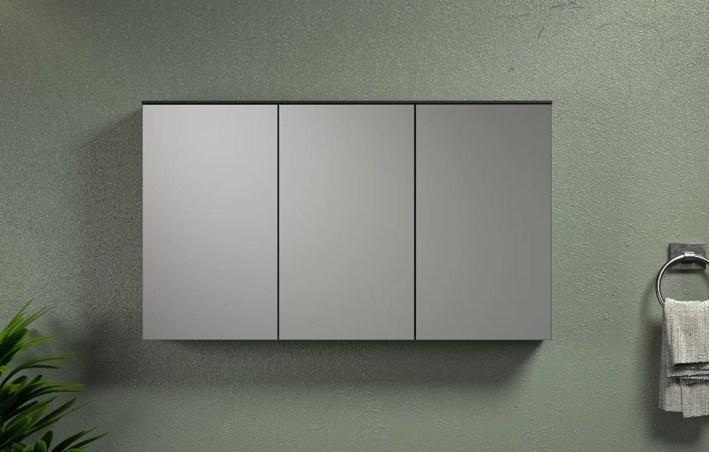 Spiegelschrank Synnax | anthrazit grau