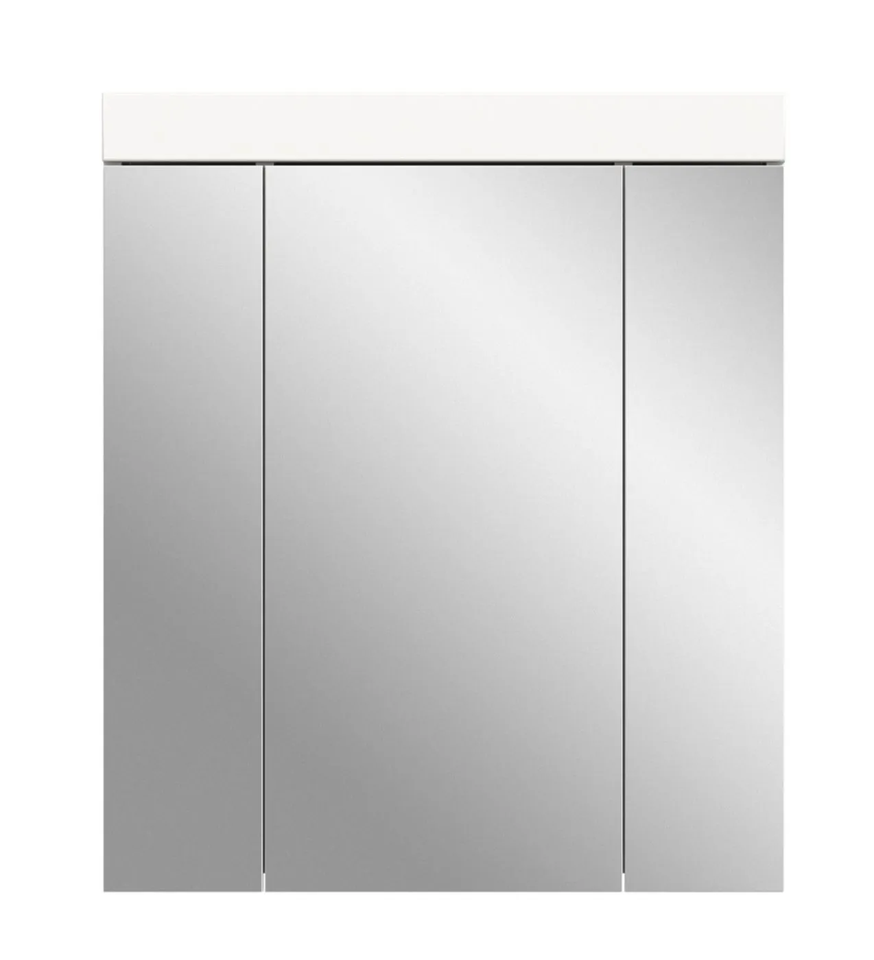 Spiegelschrank Viana | weiß mit Aufsatzleuchte