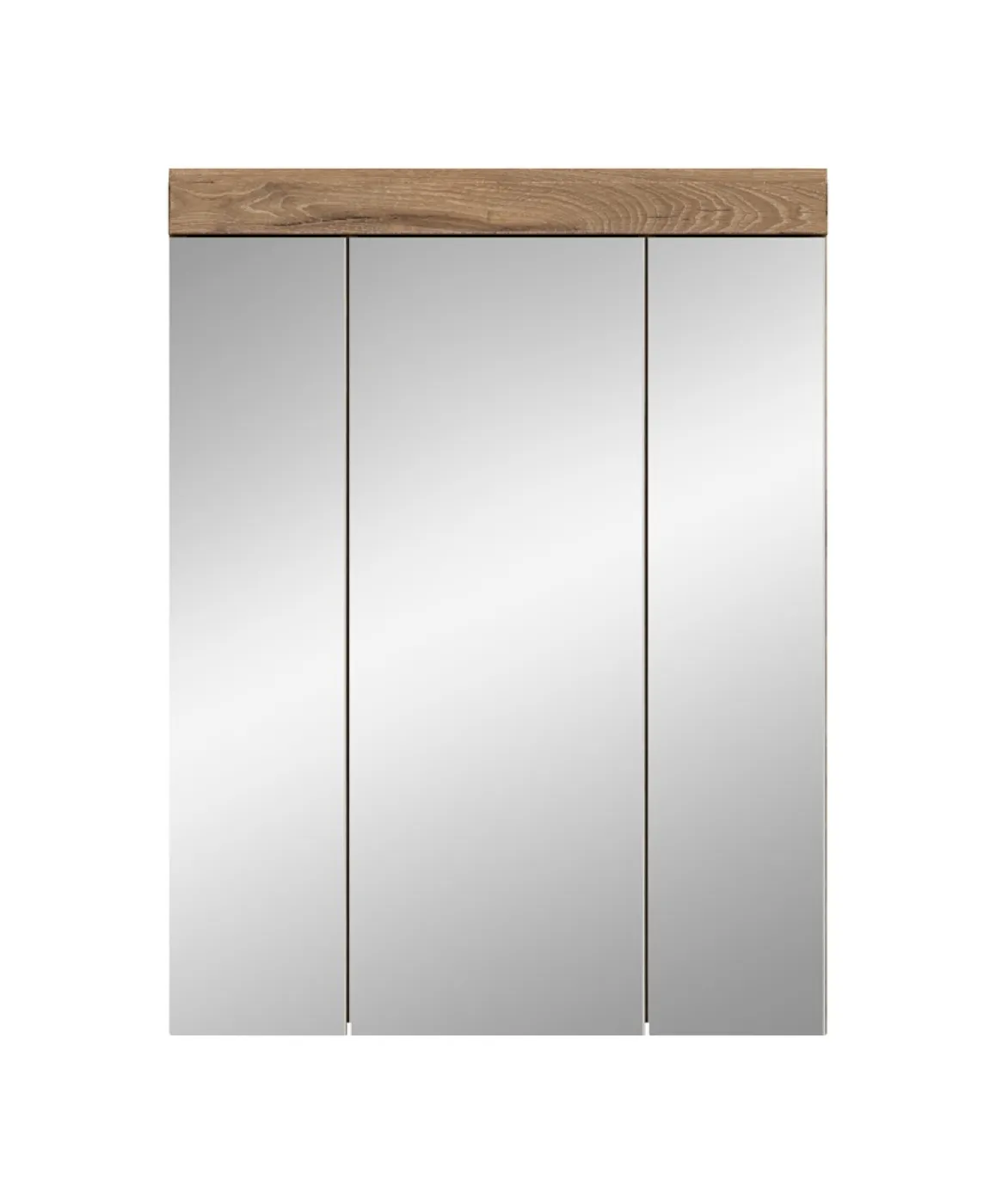 Spiegelschrank Wave | Nox Oak | ohne Aufsatzleuchte