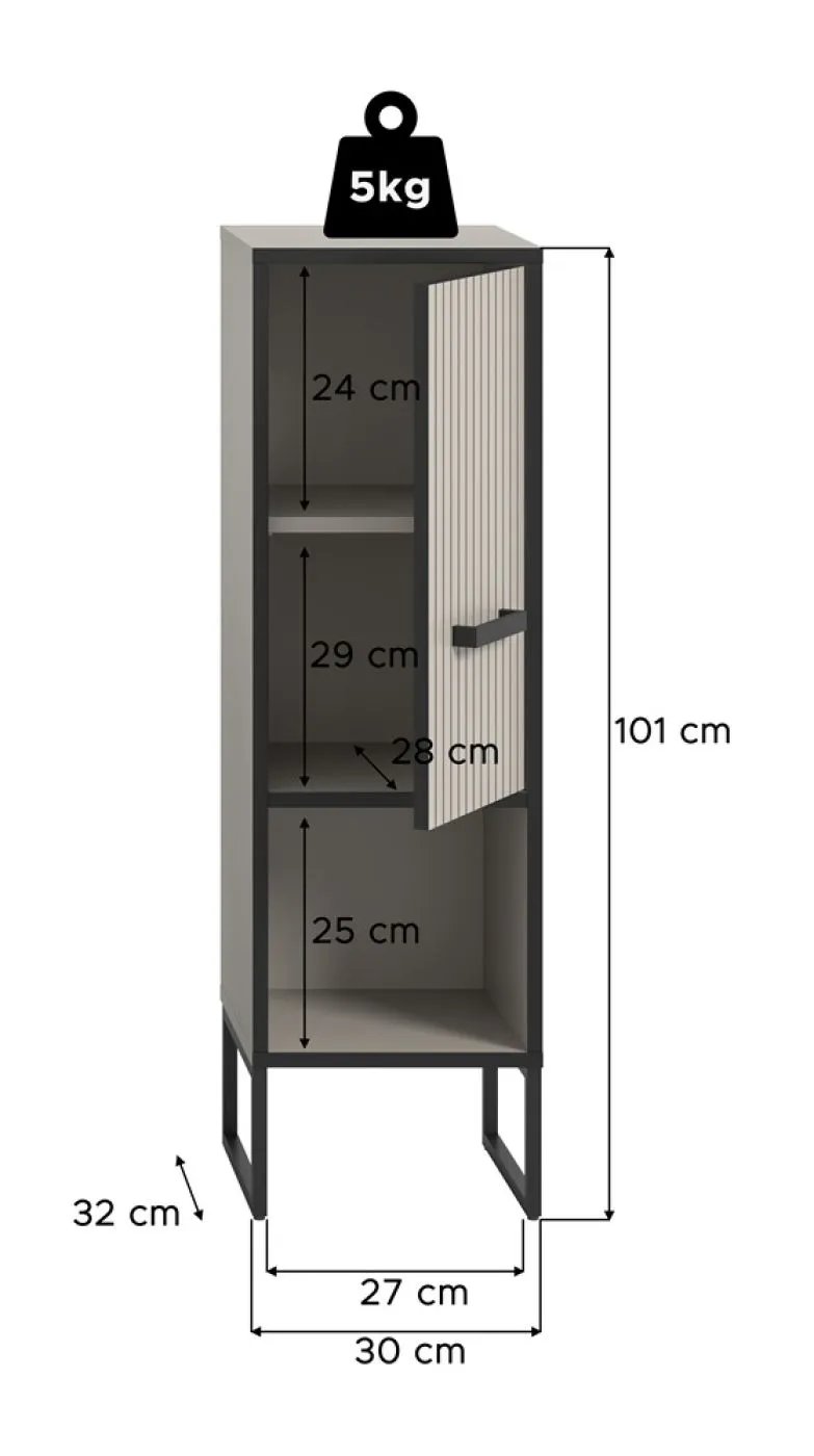 Standschrank Bagno | Kaschmir