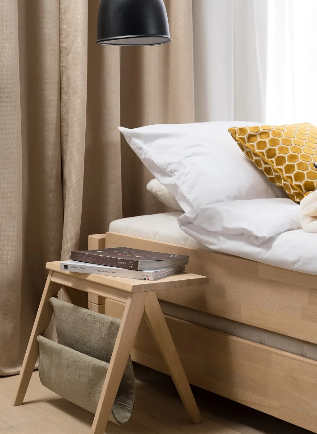 Stapelbett Freesia | 2er Set | Buche massiv | natur geölt | 100x200