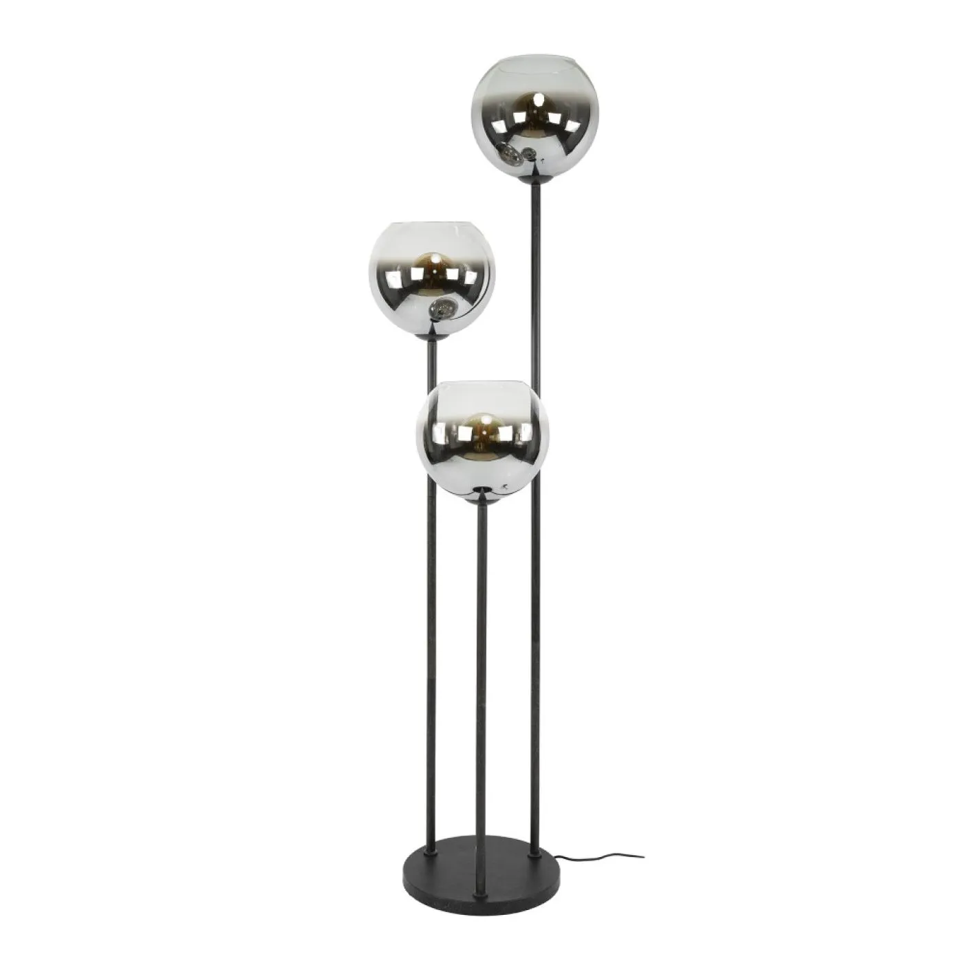 Stehlampe Koru | 3-flammig | Artic schwarz