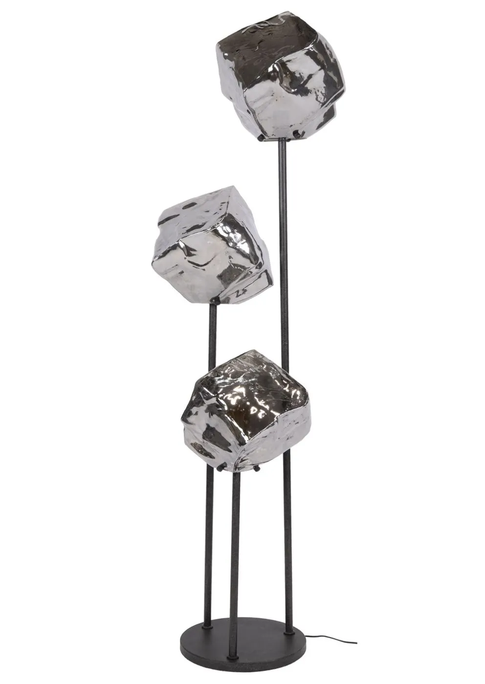 Stehlampe Riza | 3 Leuchten | verchromt