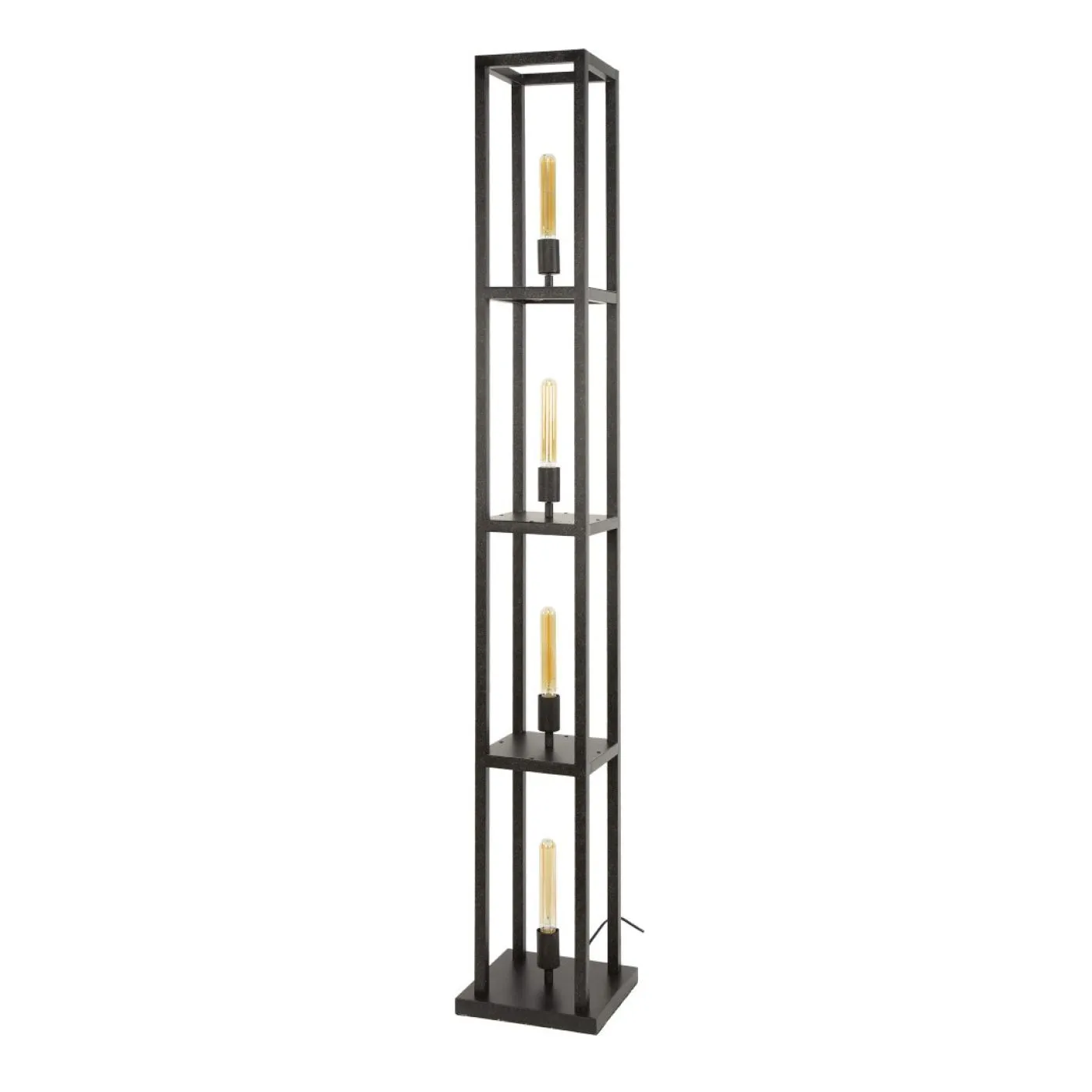 Stehlampe Story | 4 Leuchten | Metall | Artic schwarz | 160 cm