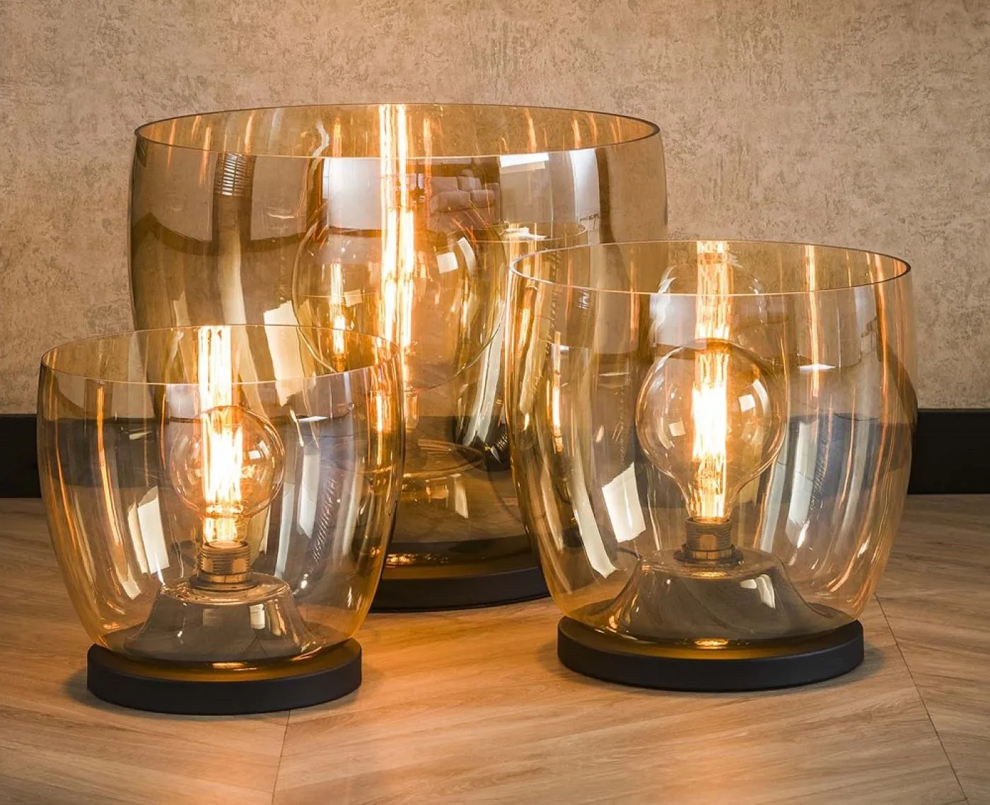 Stehlapme Pad (XXL) | Glas & Metall | Amber