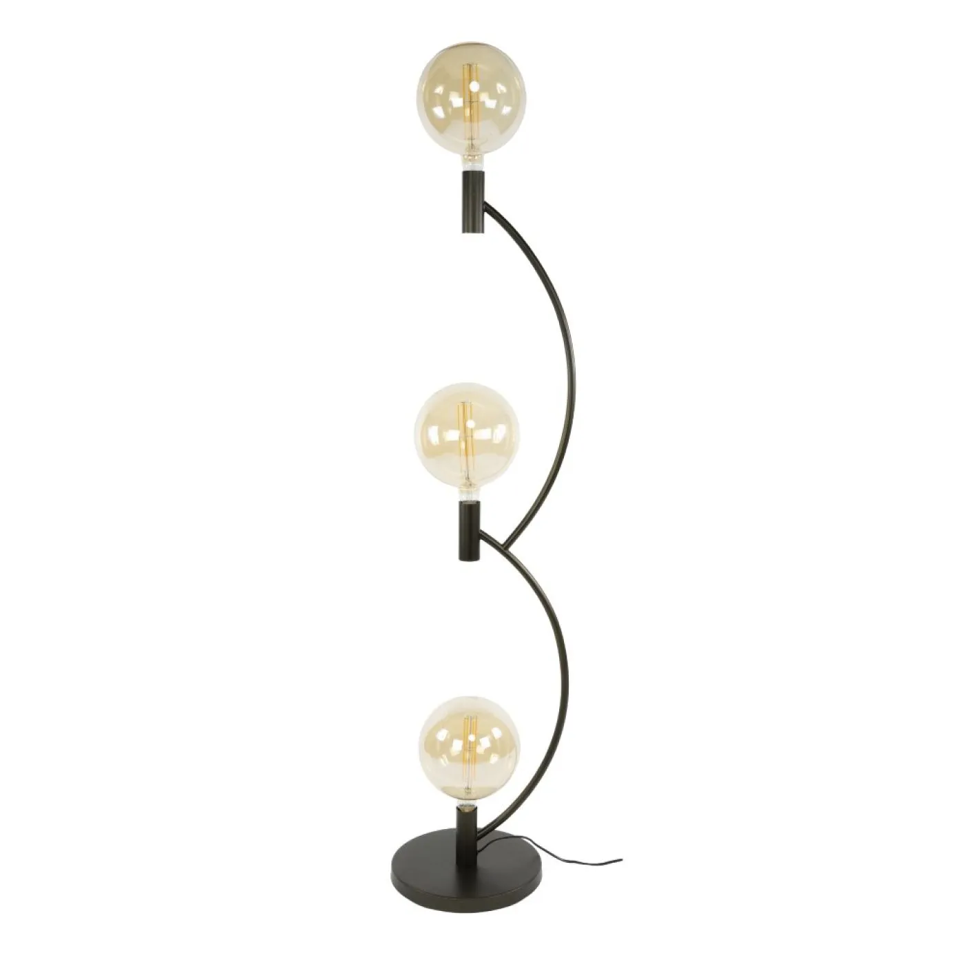 Stehleuchte Maso 3 Lampen | Metallbögen | Sienna braun