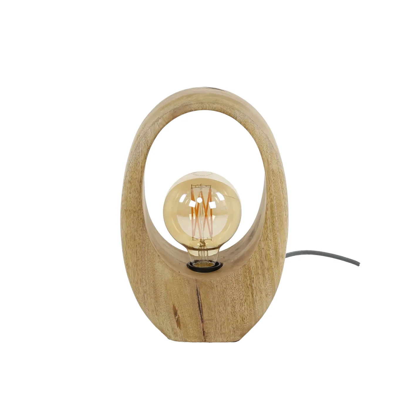 Tischlampe Kuma | Mango massiv | 20 cm | naturel