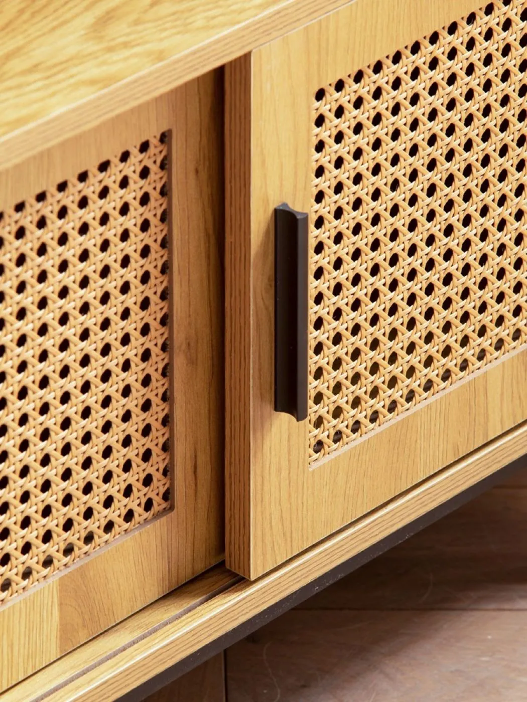 TV-Board French | Geflecht | braun / schwarz