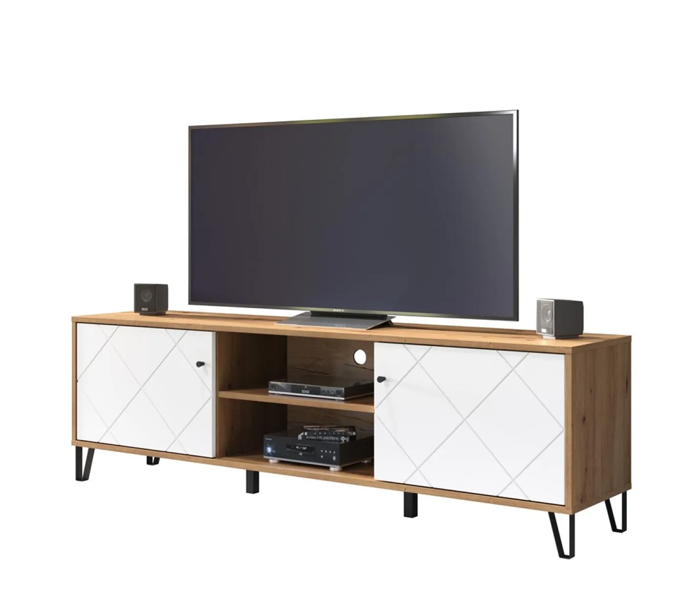 TV-Board Touch 1 | Artisan Eiche / weiß