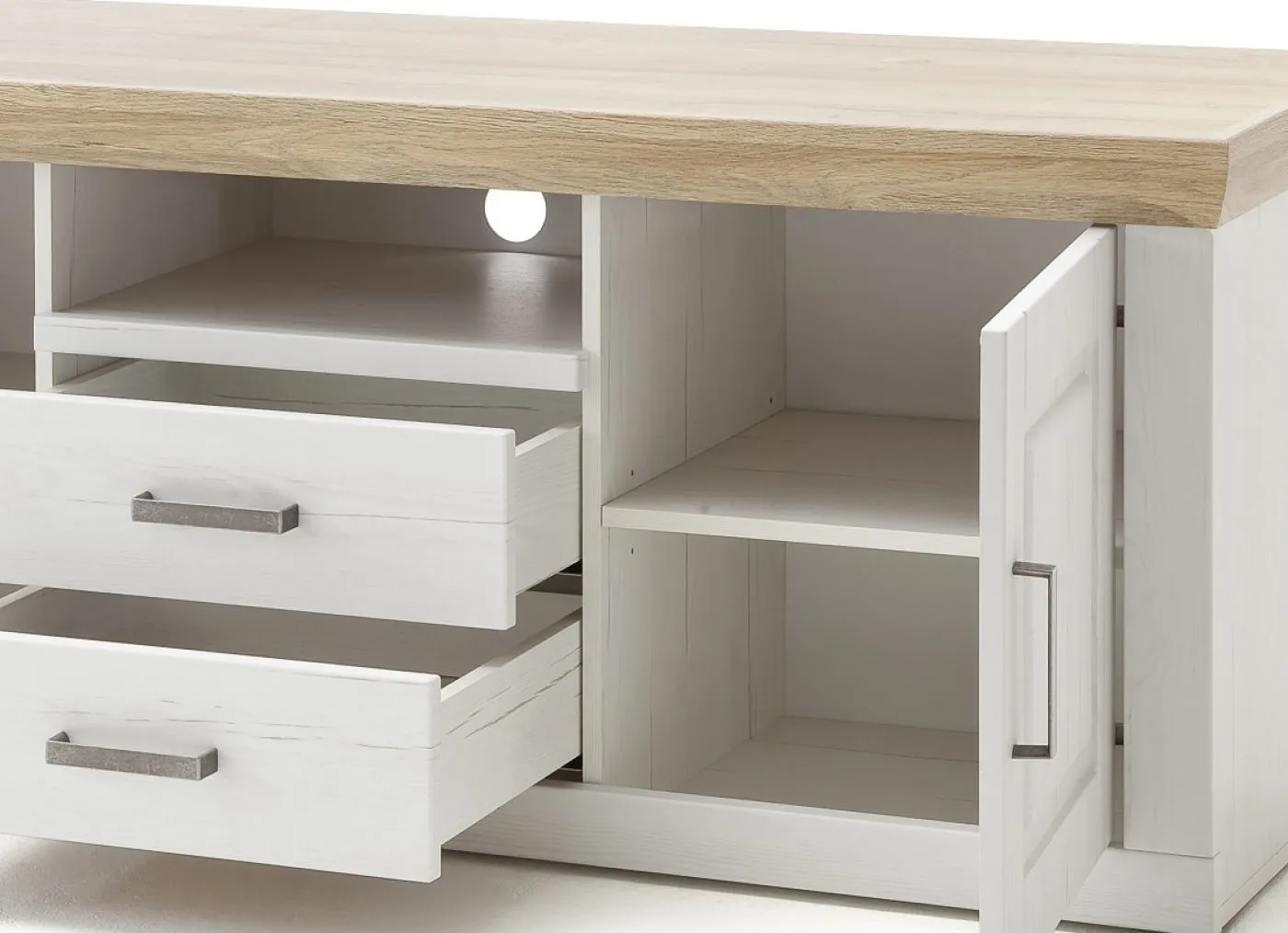 TV-Lowboard I Brixen | Landhaus modern | Pinie Aurelio / Grandson Oak