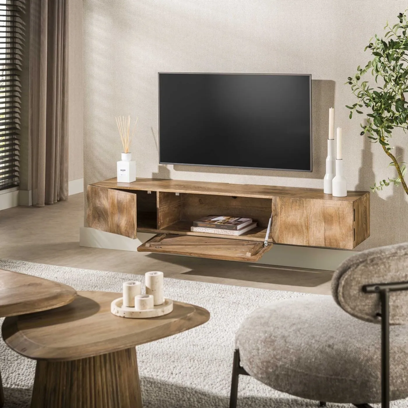 TV-Möbel Mangora | Mangoholz | Sand
