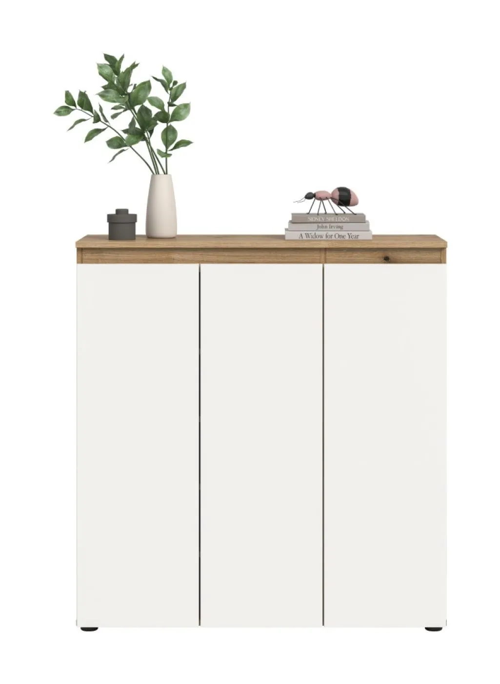 Kommode Scarpa | 105 x 110cm | weiß / Evoke Eiche