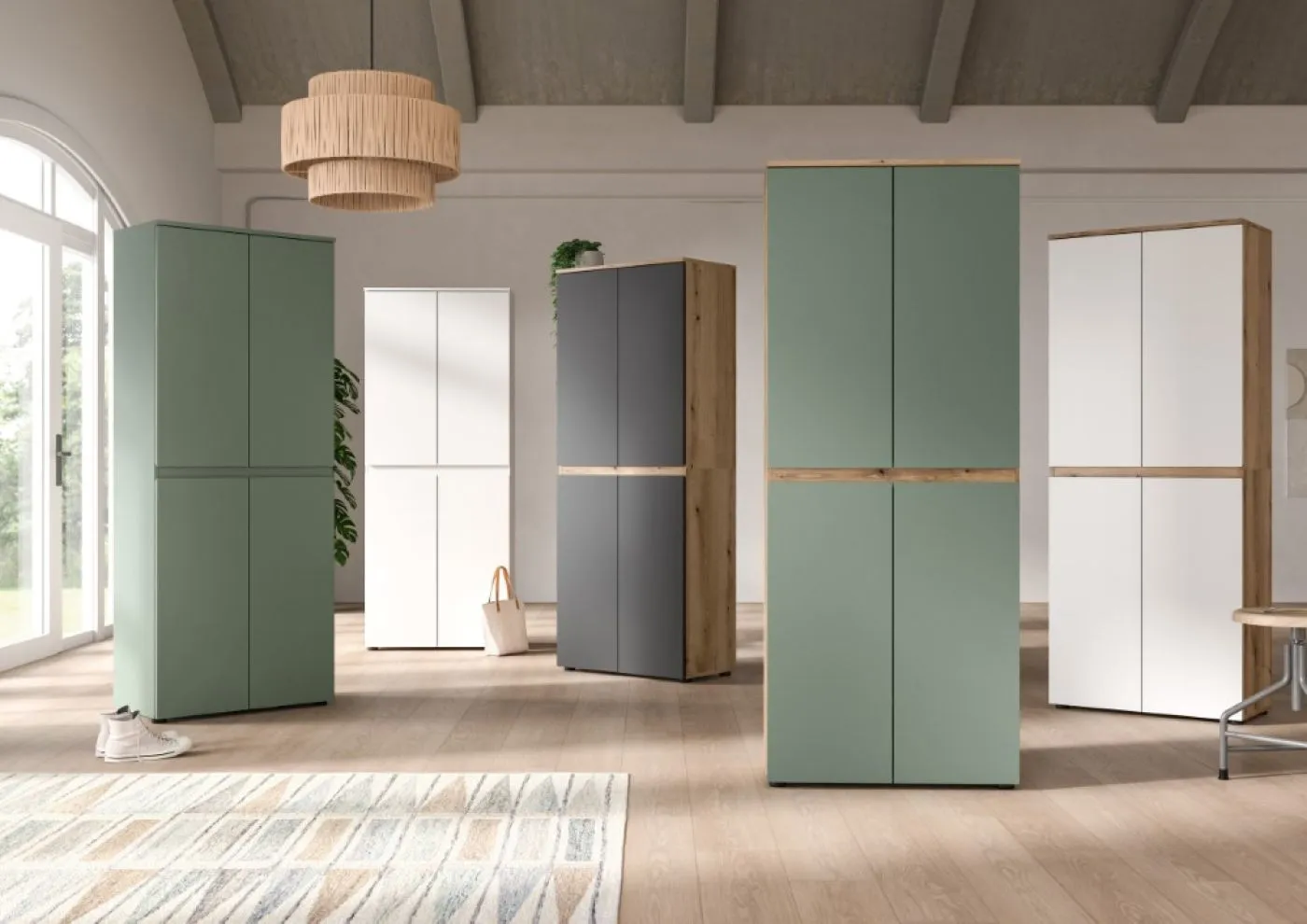 Universalschrank Scarpa | 105 x 175cm | Smoke green
